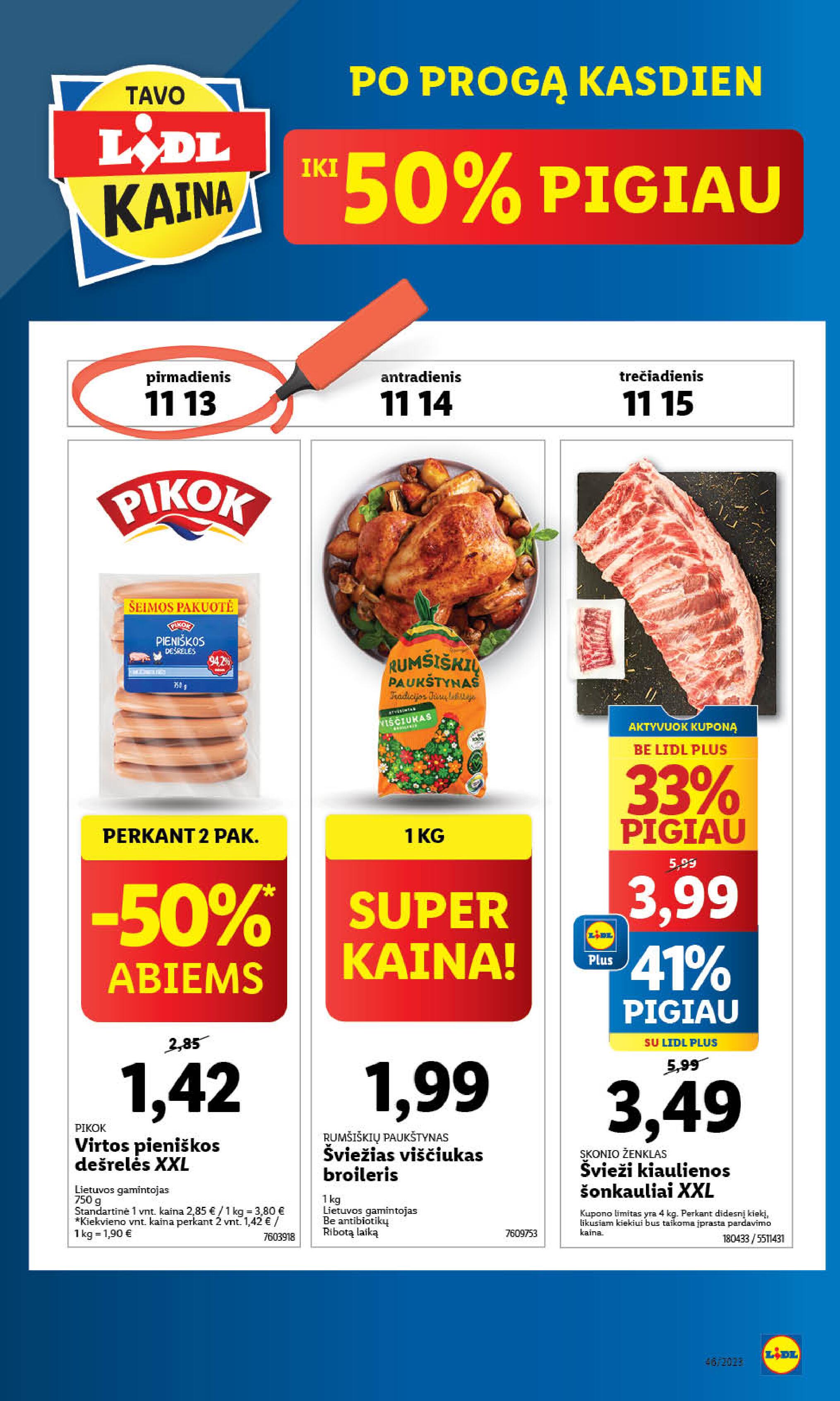 Naujausias LIDL kaininis katalogas 2023.11.13 - 2023.11.19