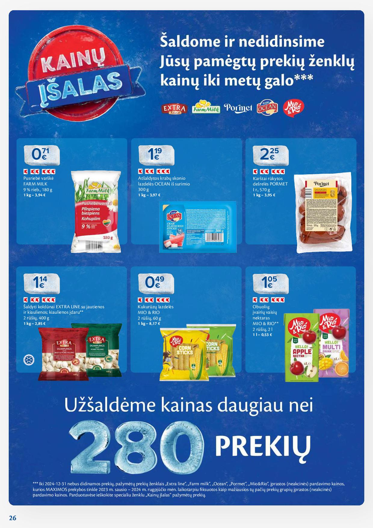 Naujausias MAXIMA kaininis katalogas 2024.10.01 - 2024.10.07