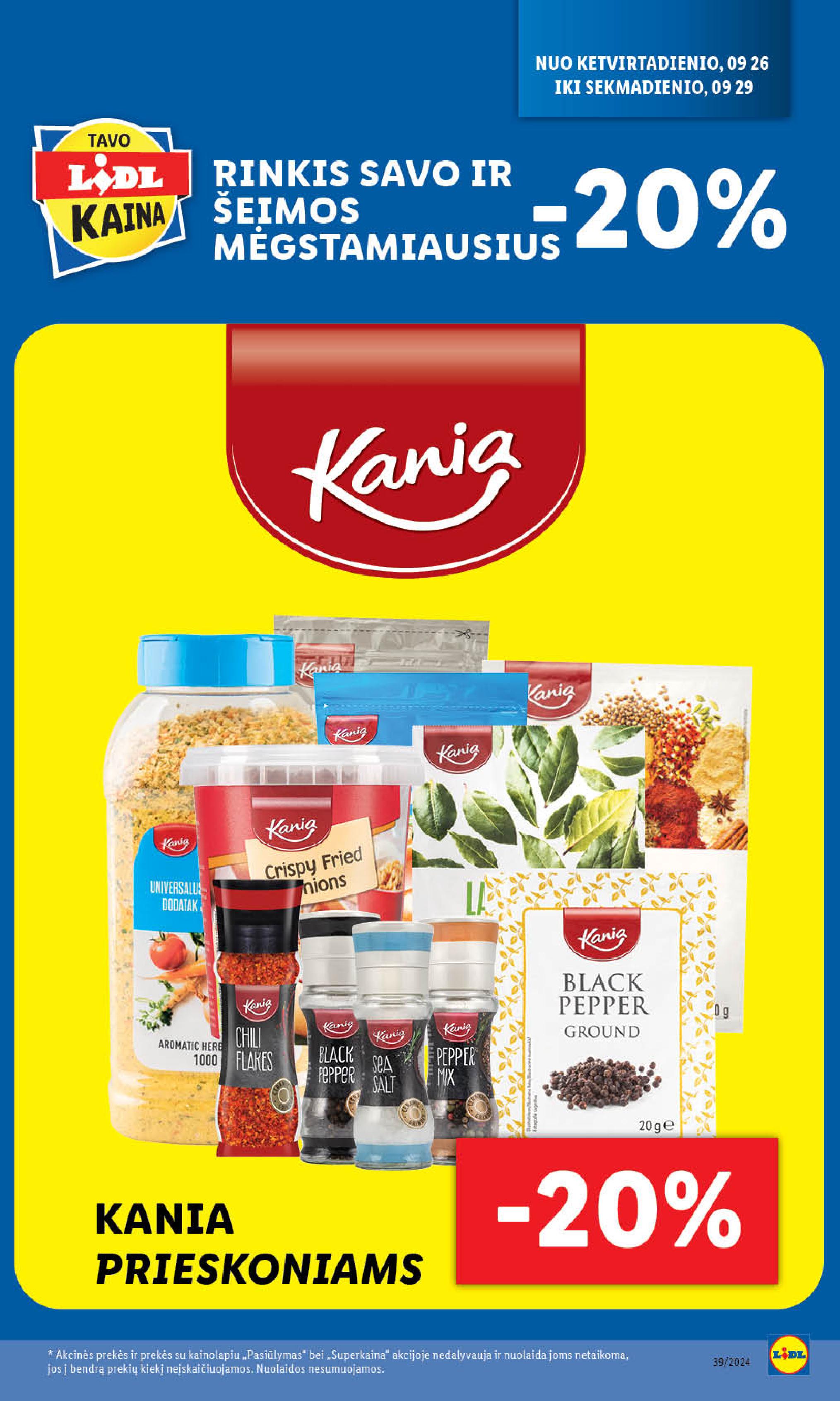 Naujausias LIDL kaininis katalogas 2024.09.23 - 2024.09.29