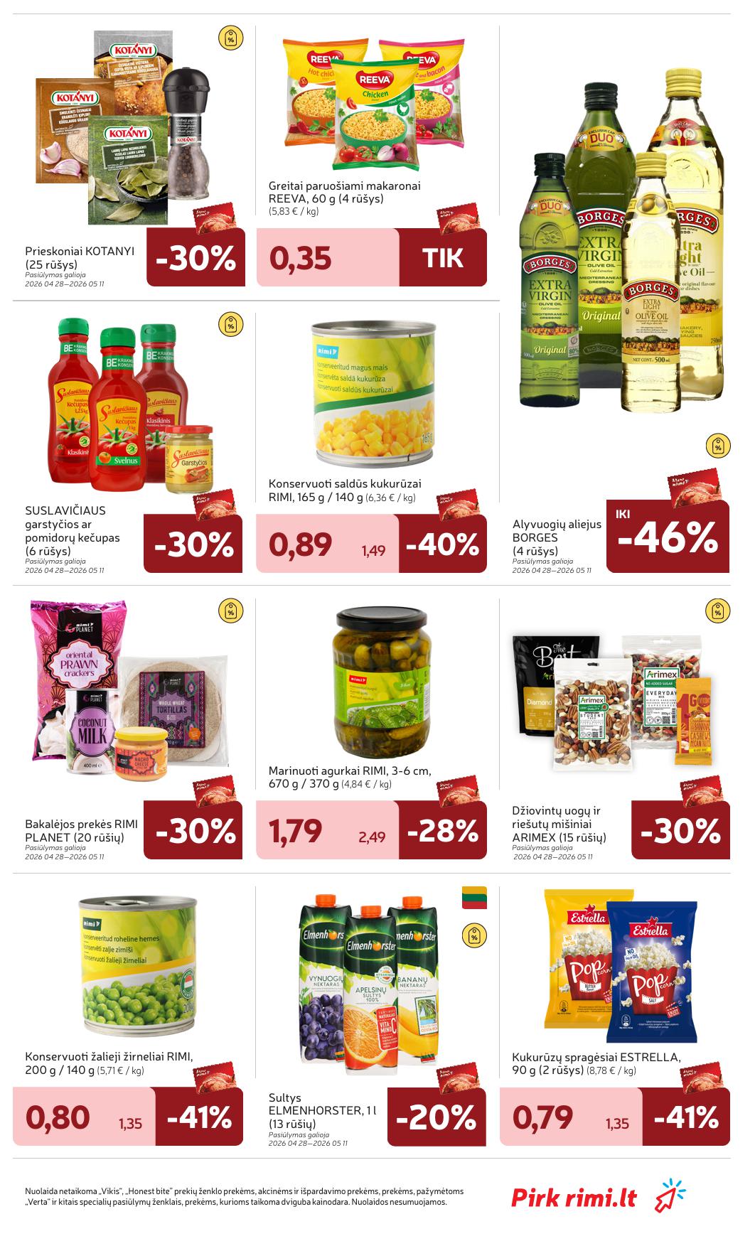 Naujausias RIMI kaininis katalogas 2026.04.28 - 2026.05.04