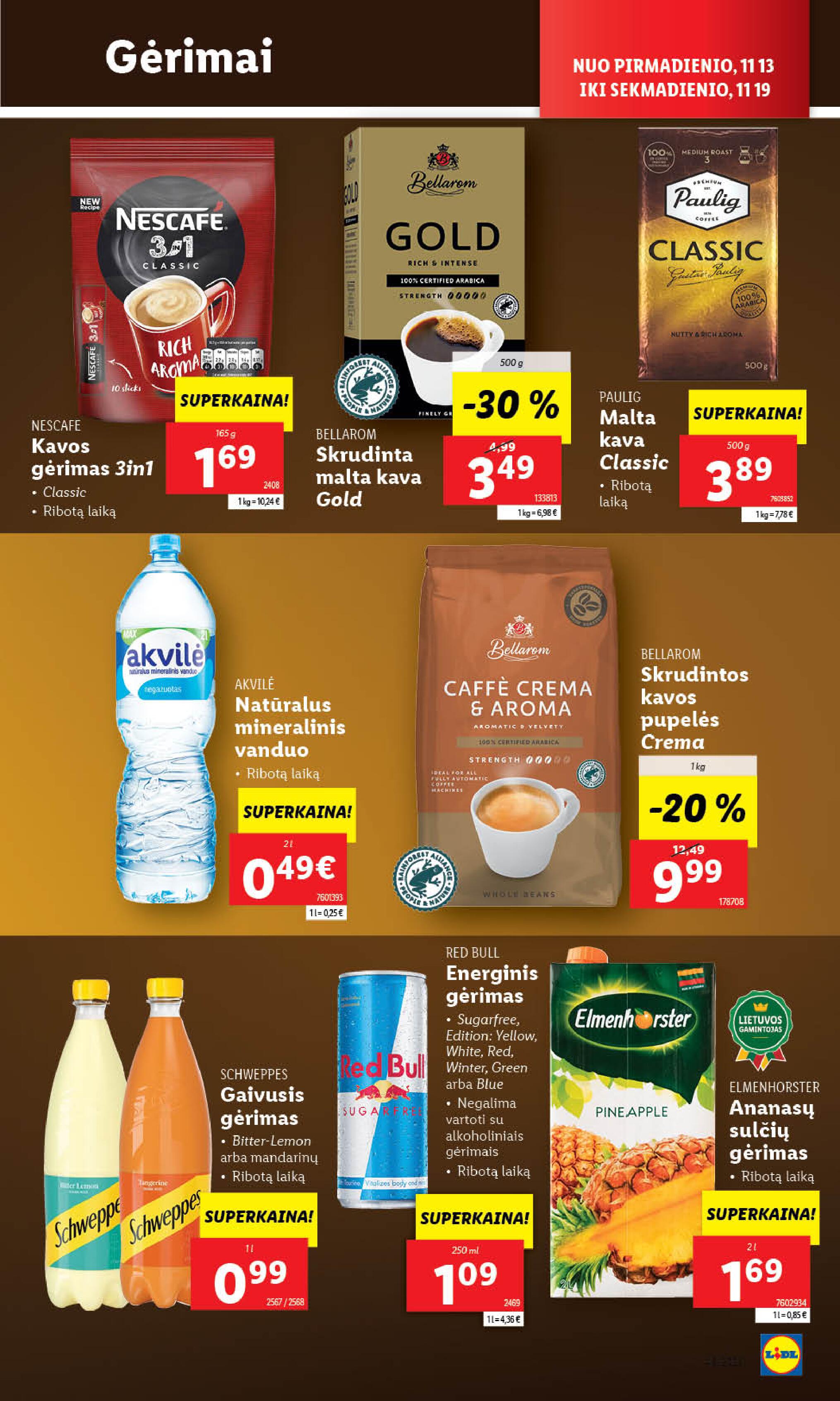 Naujausias LIDL kaininis katalogas 2023.11.13 - 2023.11.19