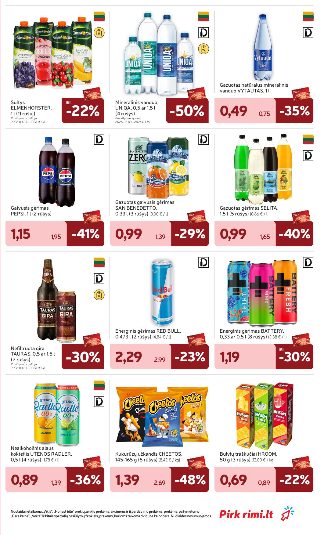 Naujausias RIMI kaininis katalogas 2026.03.10 - 2026.03.16
