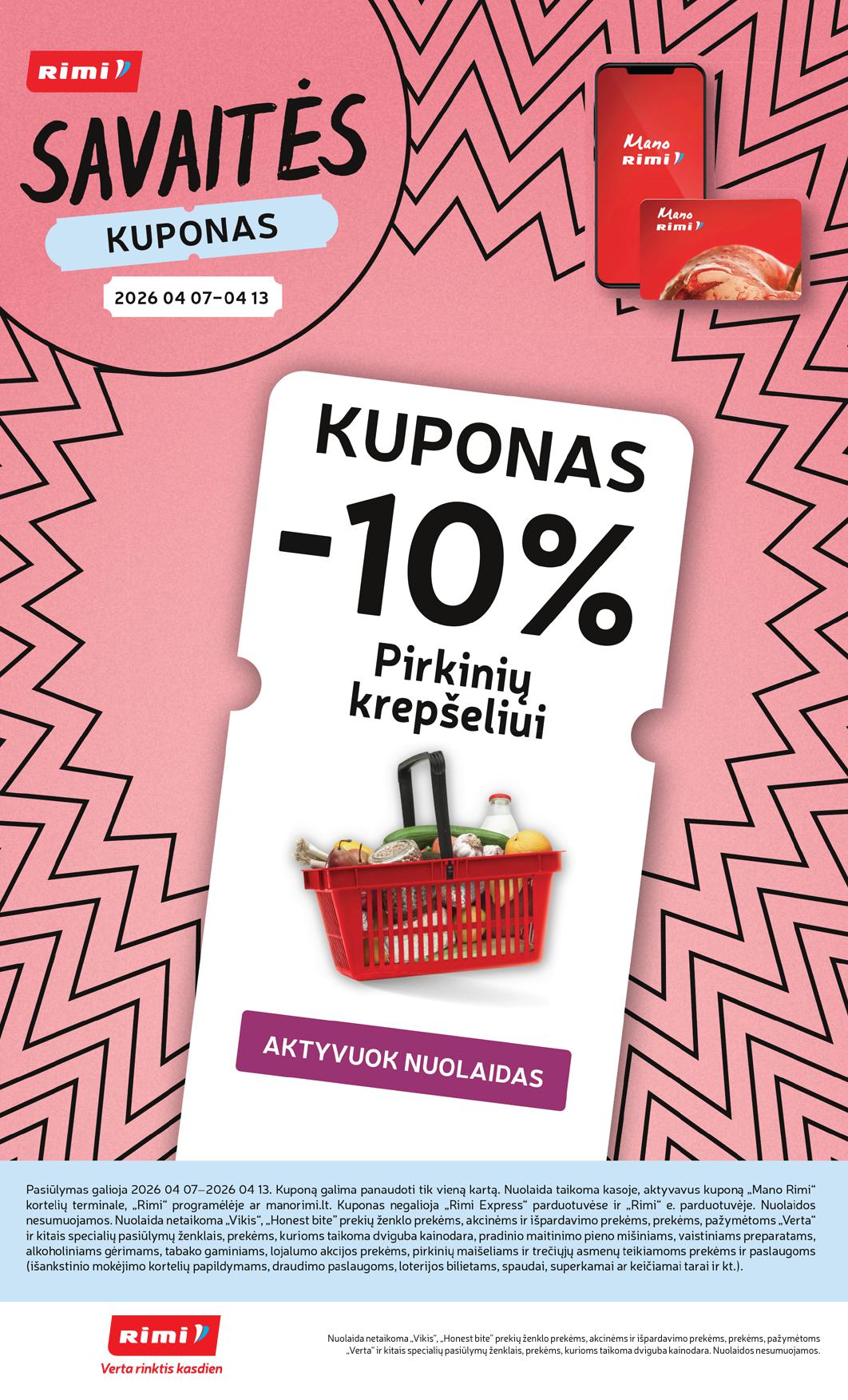 Naujausias RIMI kaininis katalogas 2026.04.07 - 2026.04.13