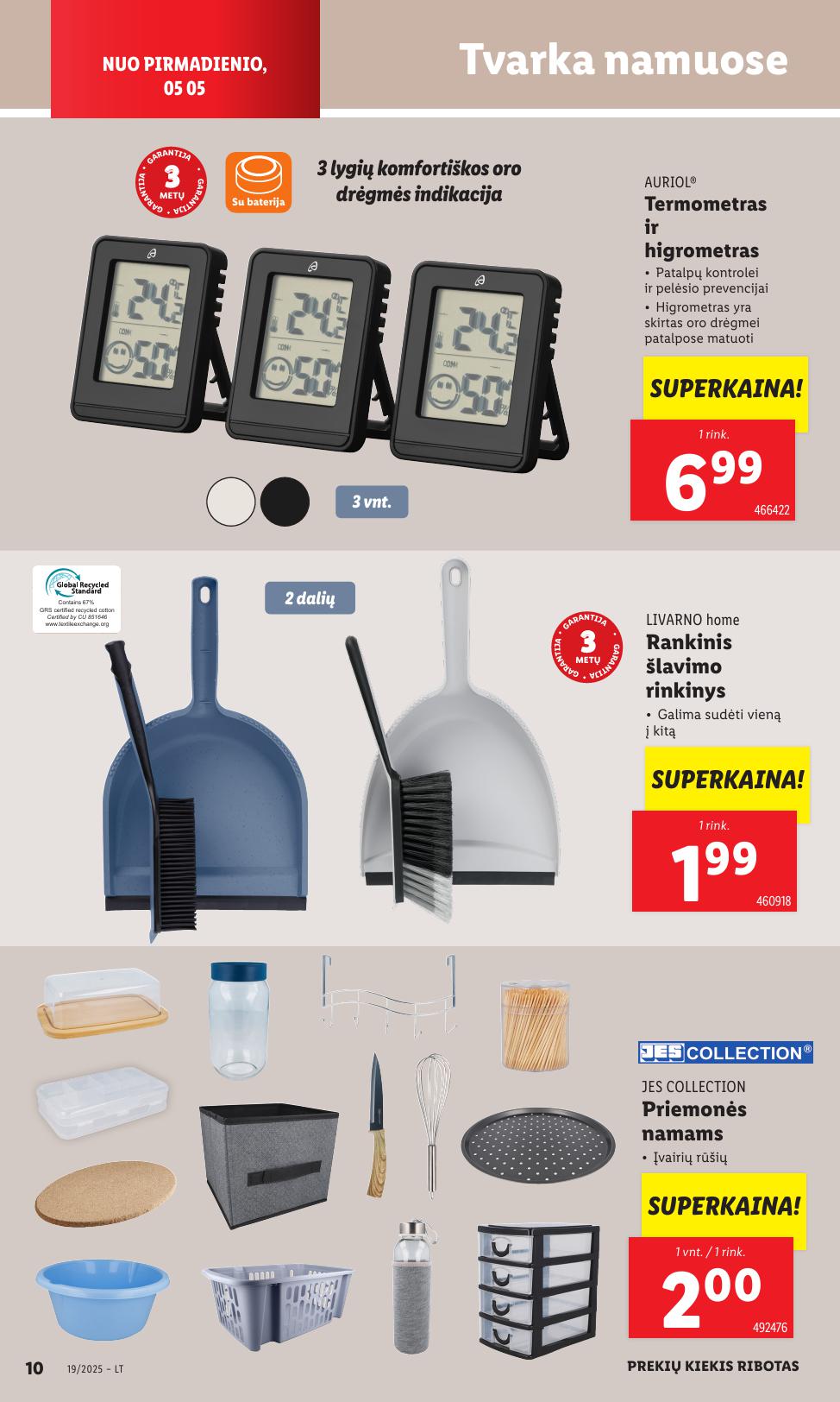 LIDL ne maisto prekių leidinys 2025.05.05 - 2025.05.11