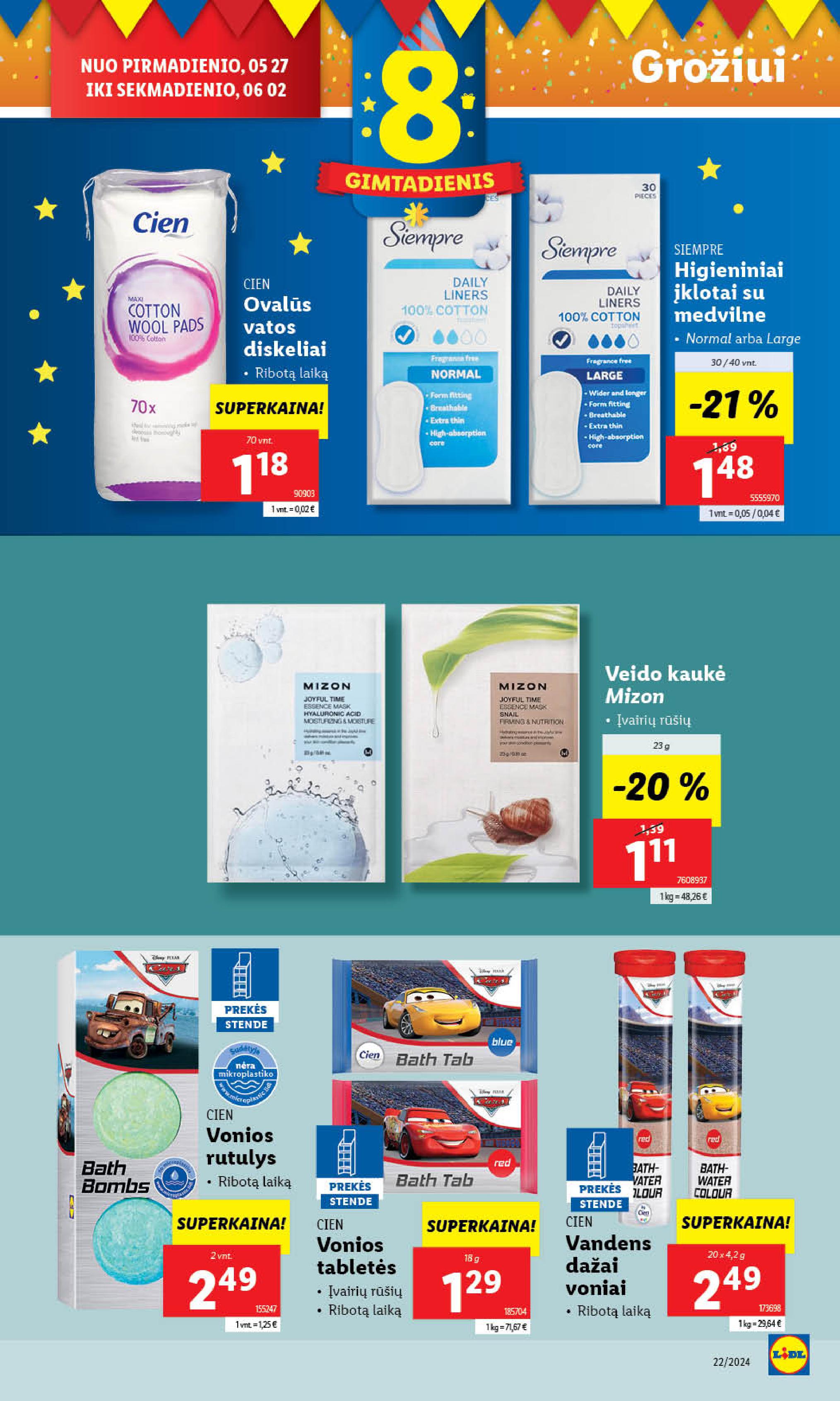 Naujausias LIDL kaininis katalogas 2024.05.27 - 2024.06.02