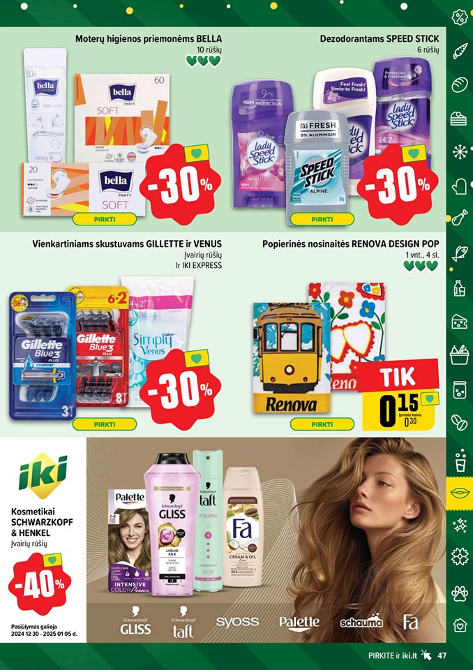 Naujausias IKI kaininis katalogas 2024.12.30 - 2025.01.05