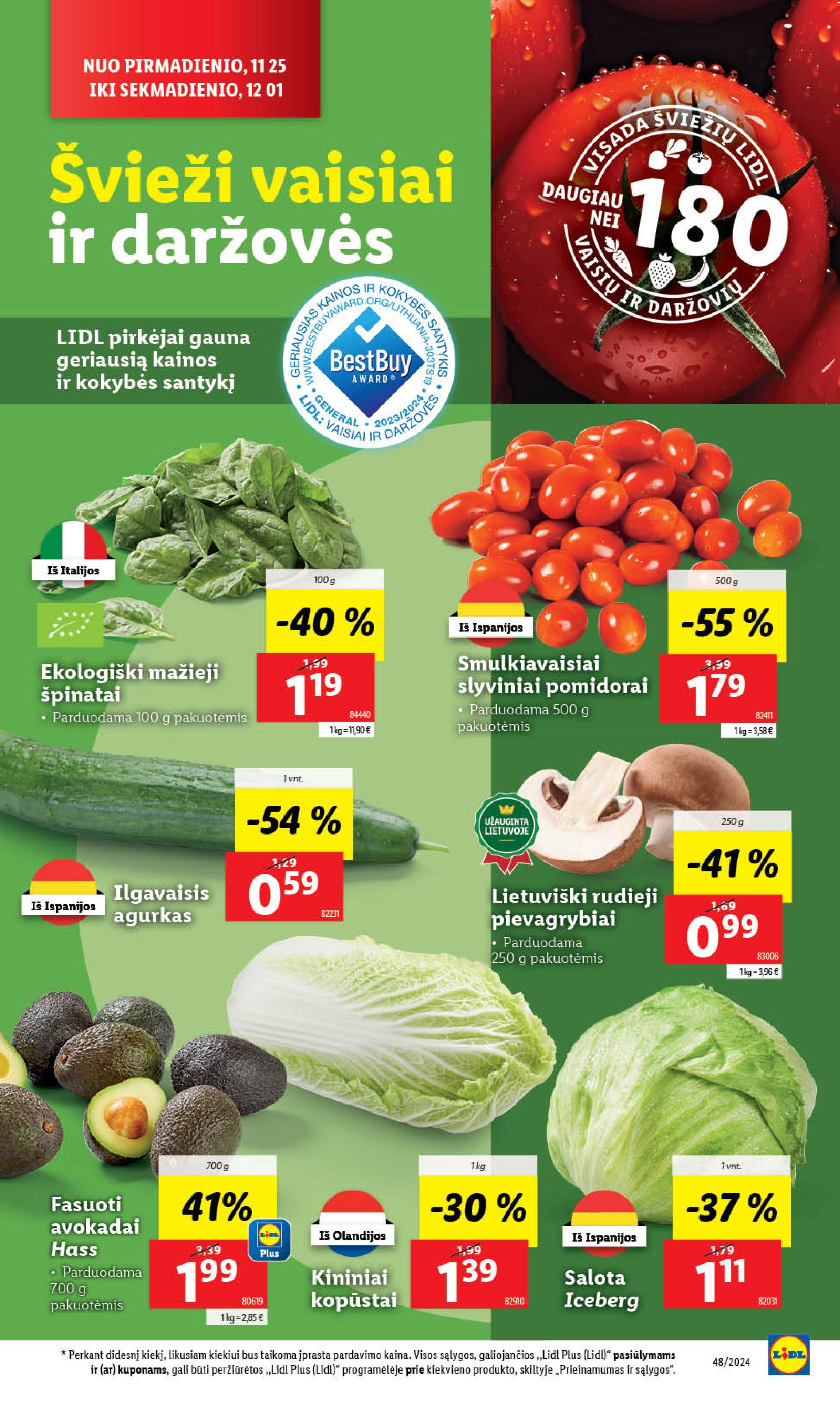 Naujausias LIDL kaininis katalogas 2024.11.25 - 2024.12.01