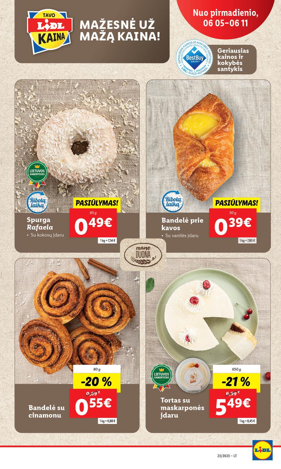 Naujausias LIDL kaininis katalogas 2023.06.05 - 2023.06.11