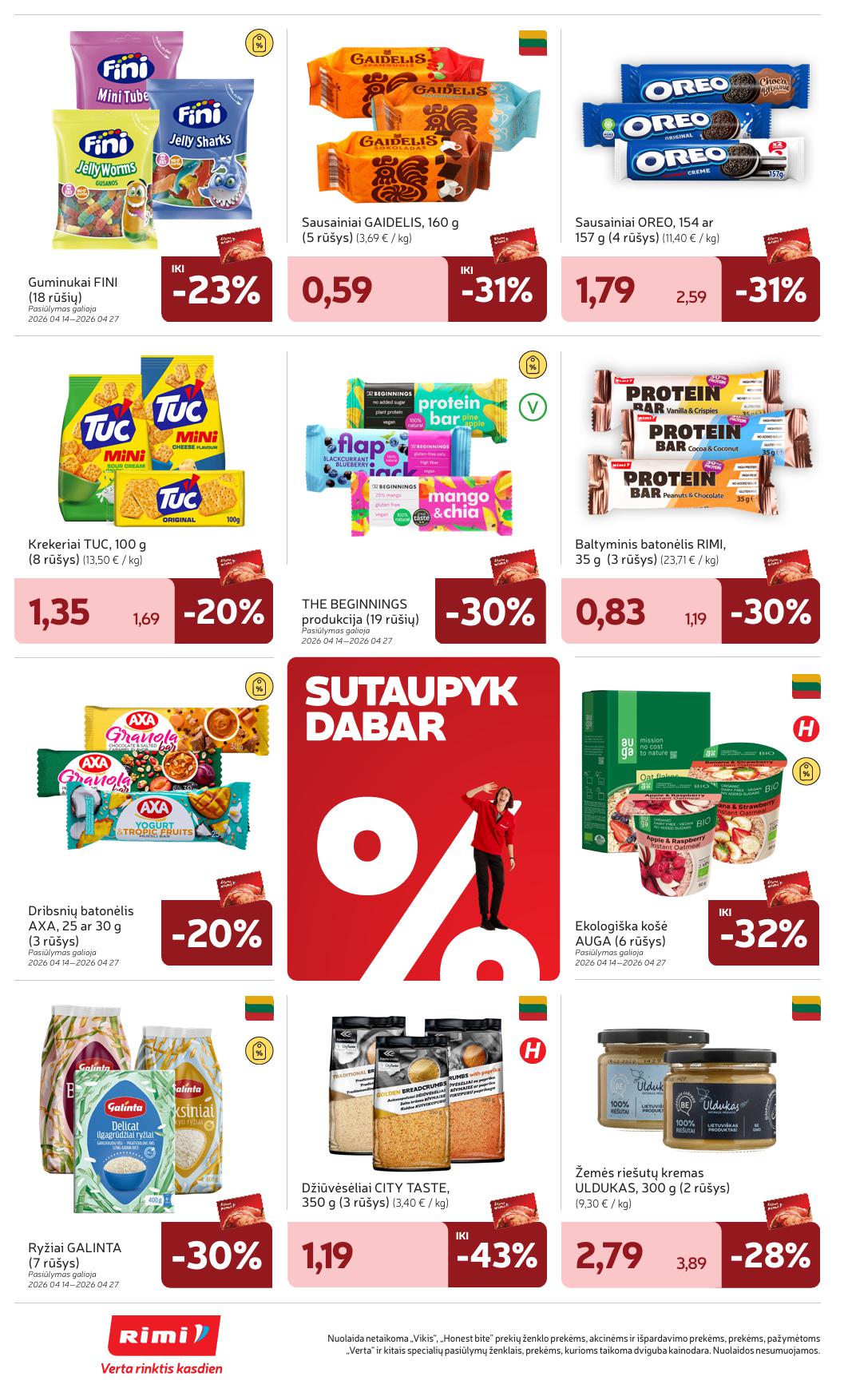 RIMI akcijų ir nuolaidų leidinys Nr.17 2026.04.21  - 2026.04.27