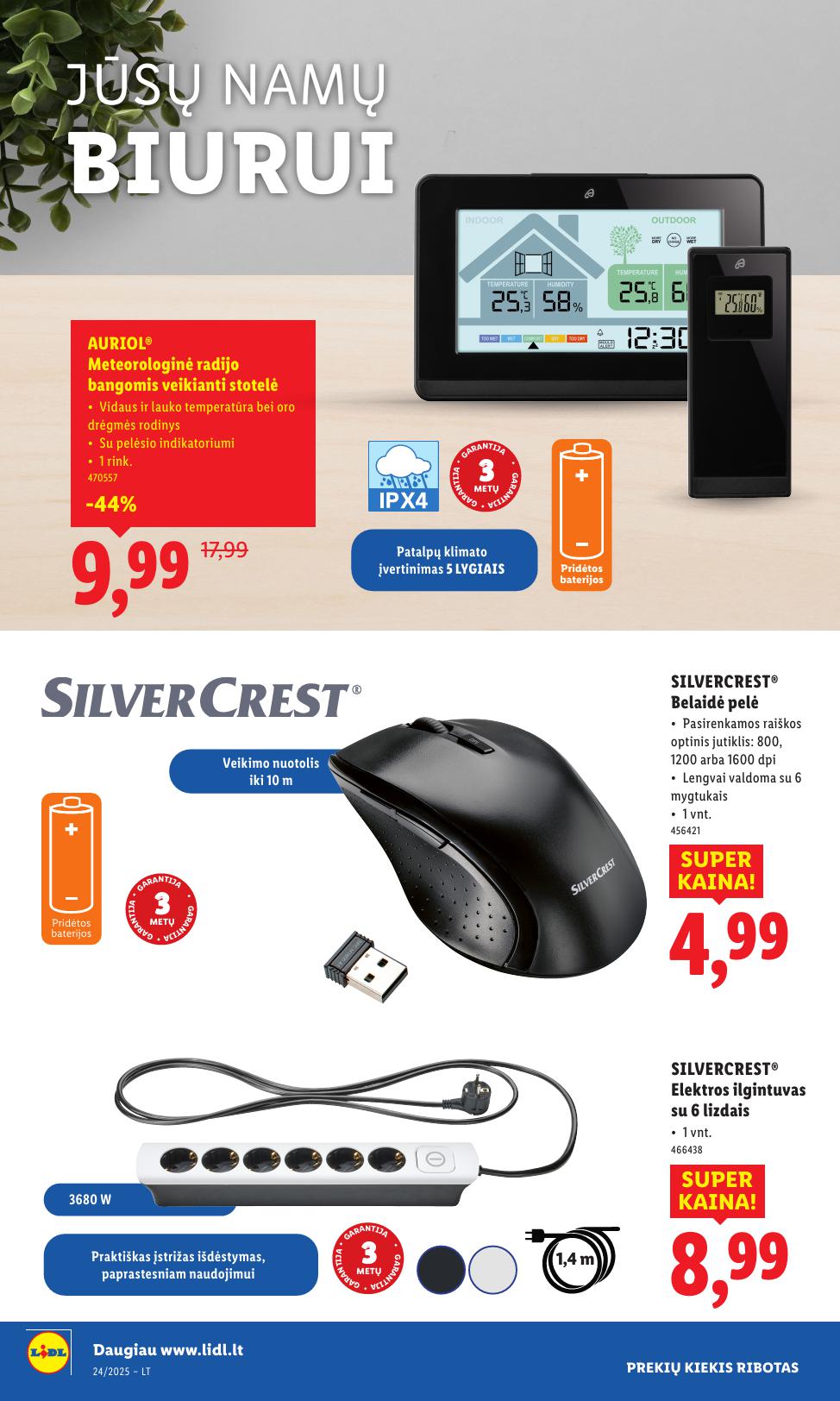 LIDL ne maisto prekių leidinys 2025.06.09 - 2025.06.15