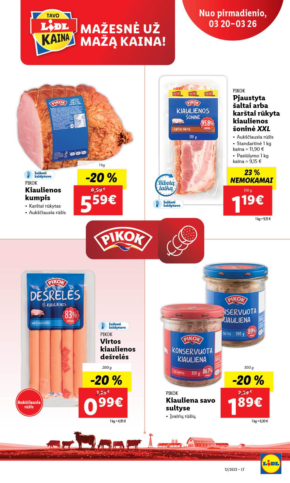 Naujausias LIDL kaininis katalogas 2023.03.20 - 2023.03.26