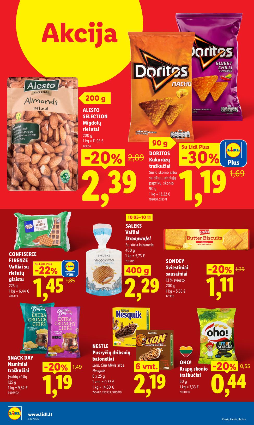 Naujausias LIDL kaininis katalogas 2026.10.05 - 2026.10.11