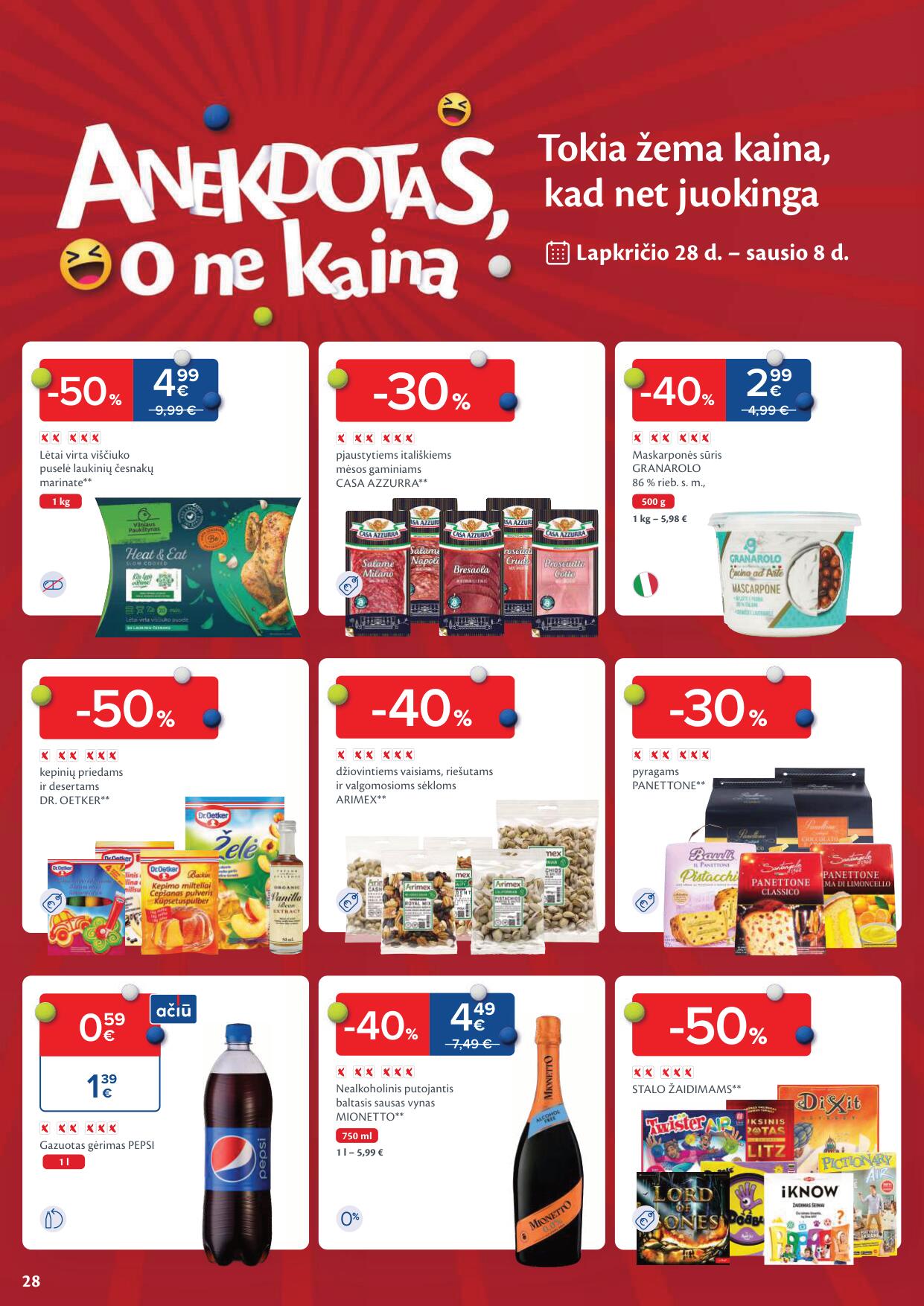 Naujausias MAXIMA kaininis katalogas 2023.11.28 - 2023.12.04