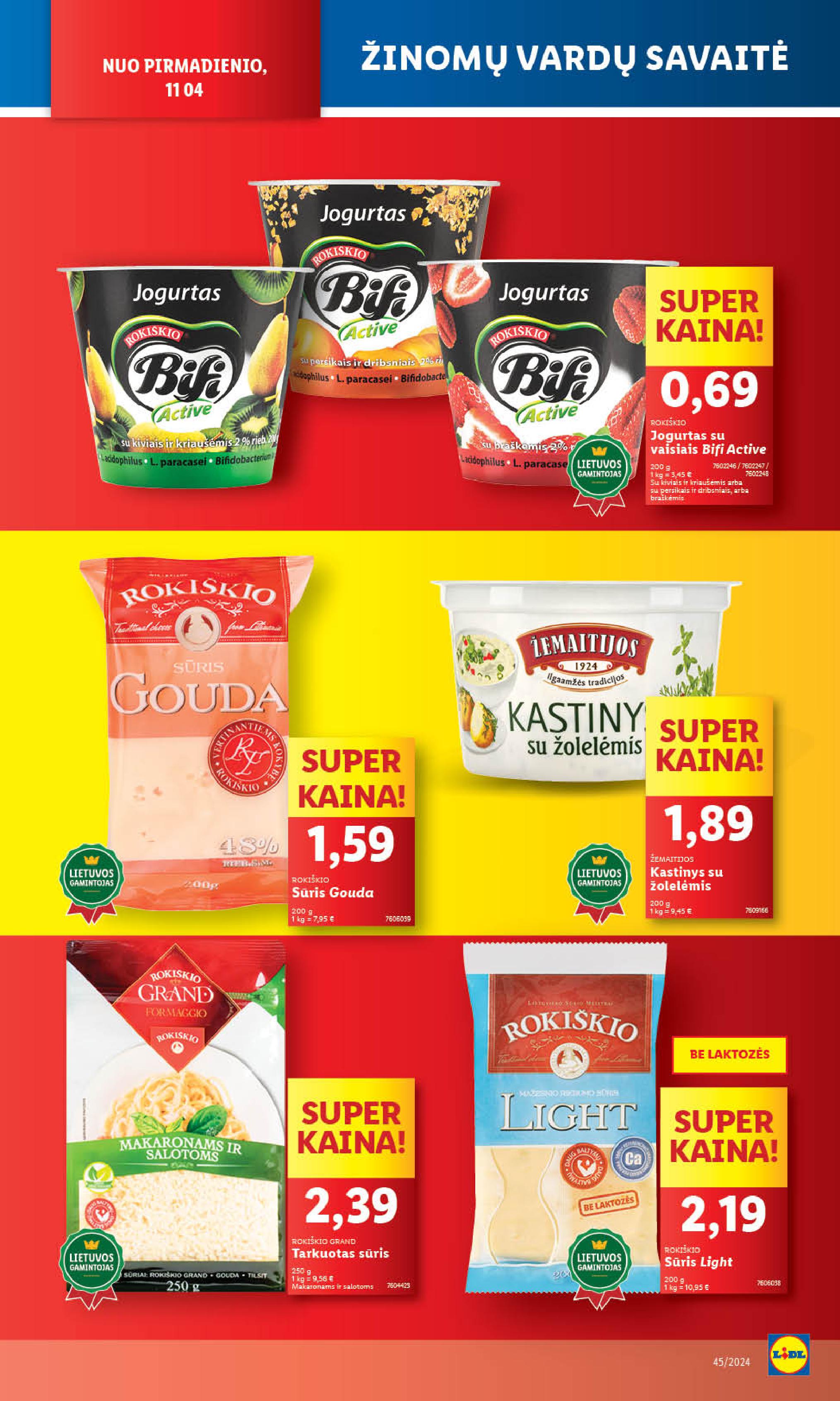 Naujausias LIDL kaininis katalogas 2024.11.04 - 2024.11.10