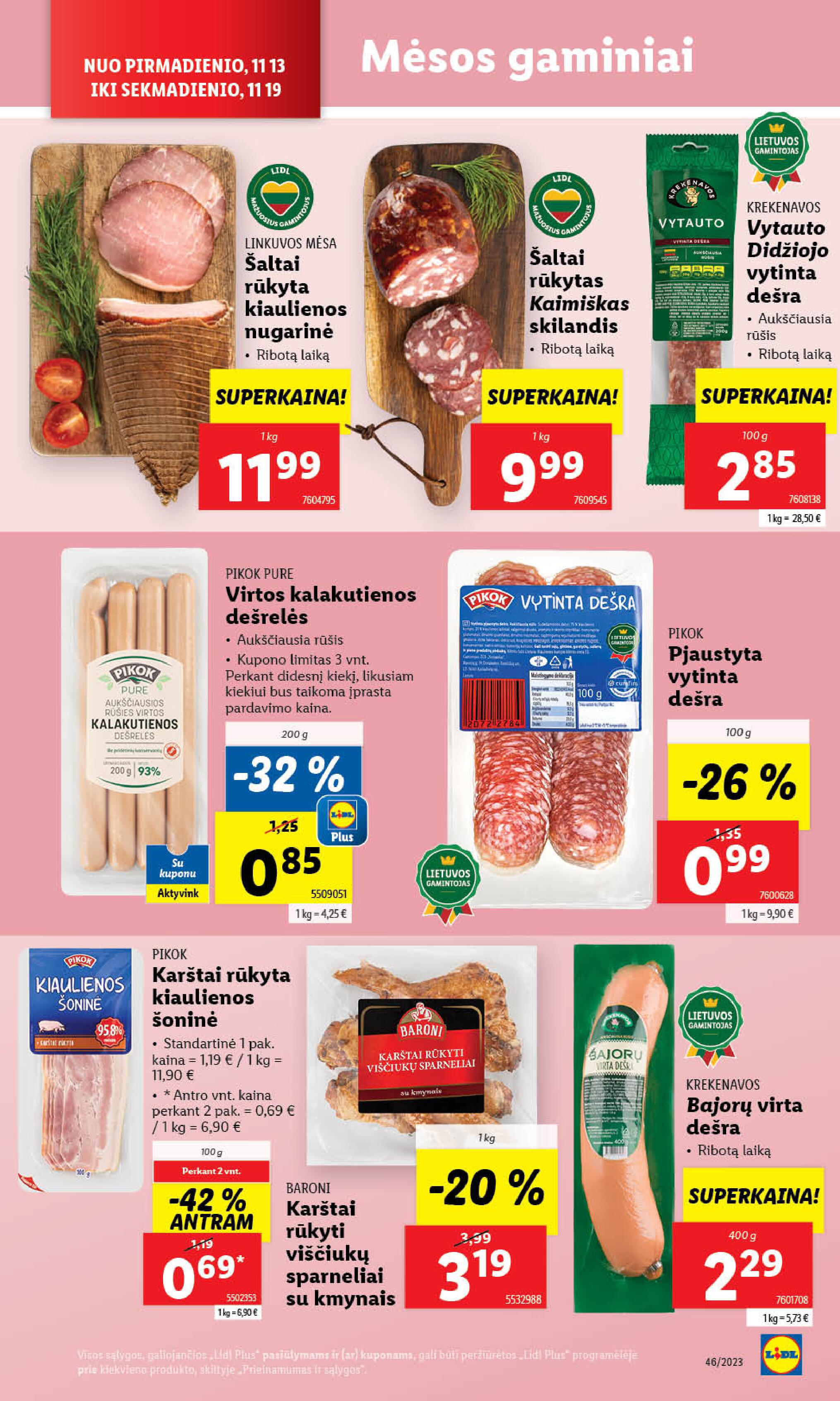 Naujausias LIDL kaininis katalogas 2023.11.13 - 2023.11.19