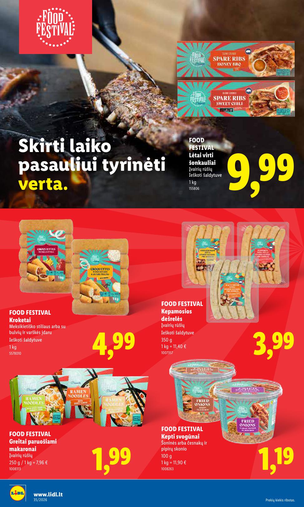 LIDL akcijų ir nuolaidų leidinys 2026.08.24 - 2026.08.30