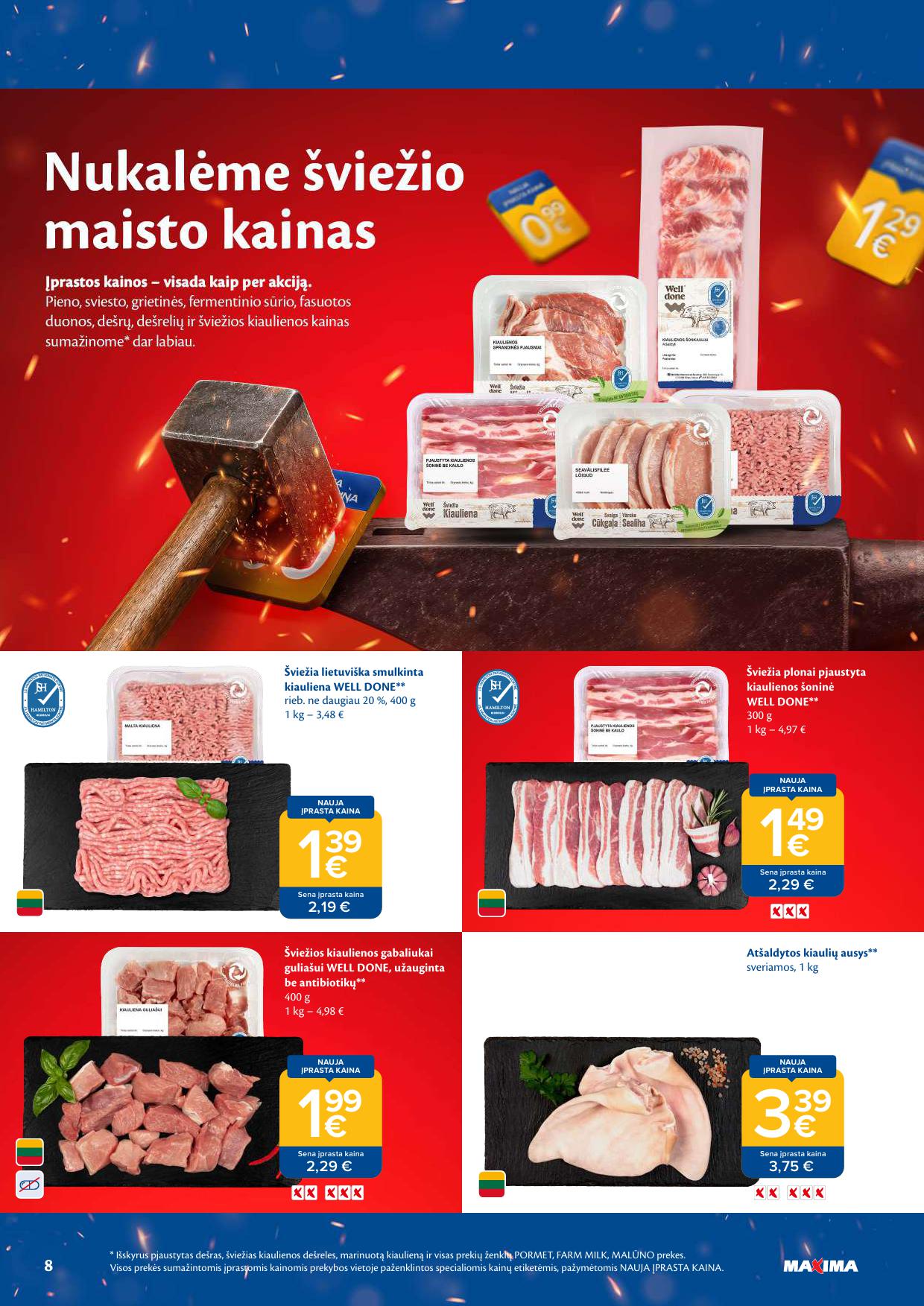 Naujausias MAXIMA kaininis katalogas 2026.09.08 - 2026.09.14