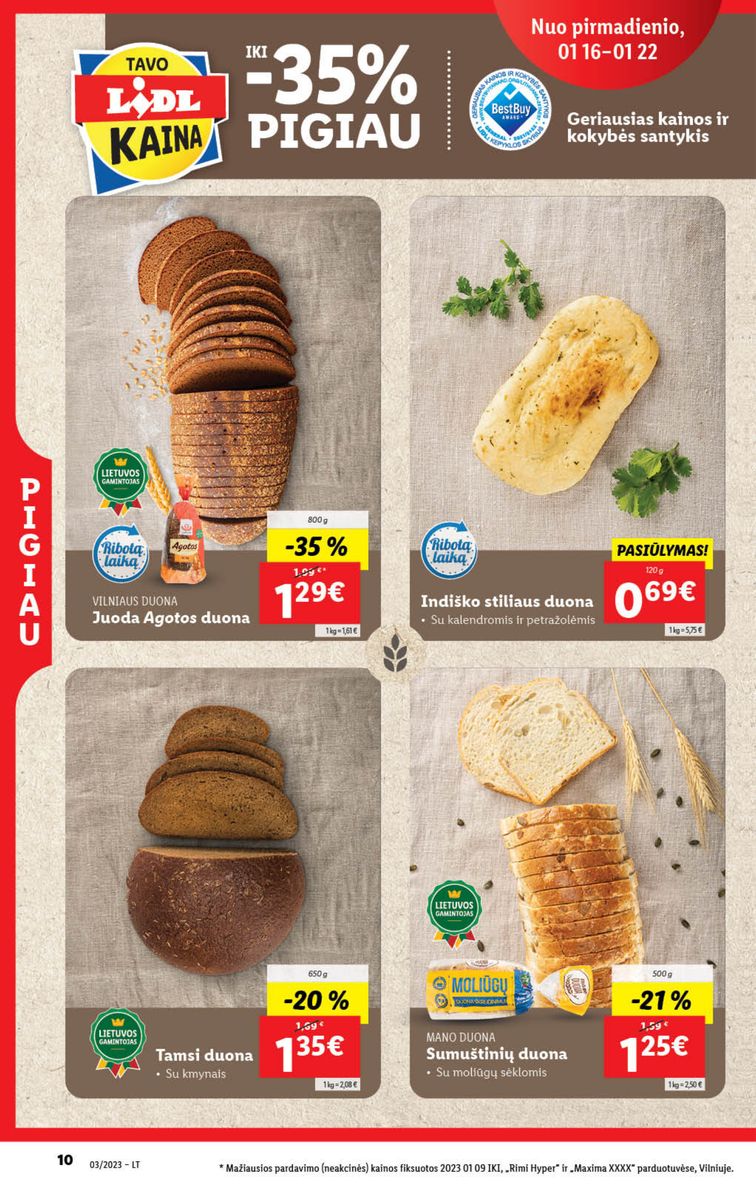 Naujausias LIDL kaininis katalogas 2023.01.16 - 2023.01.22