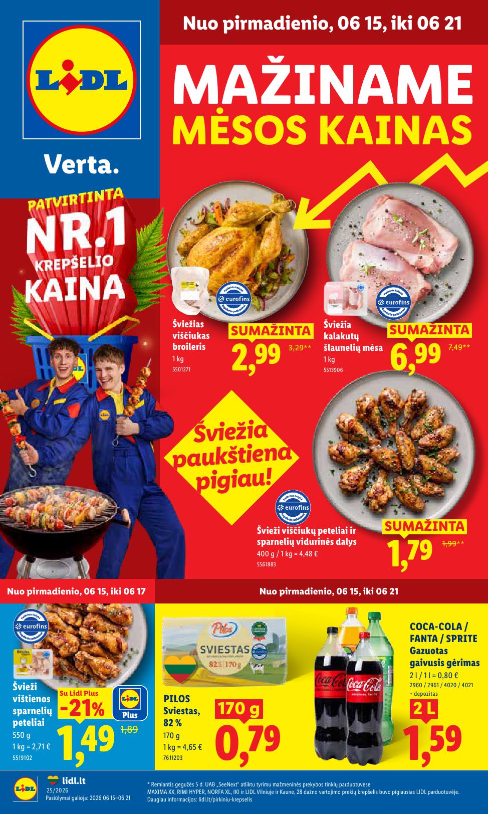 Naujausias LIDL kaininis katalogas 2026.06.15 - 2026.06.21