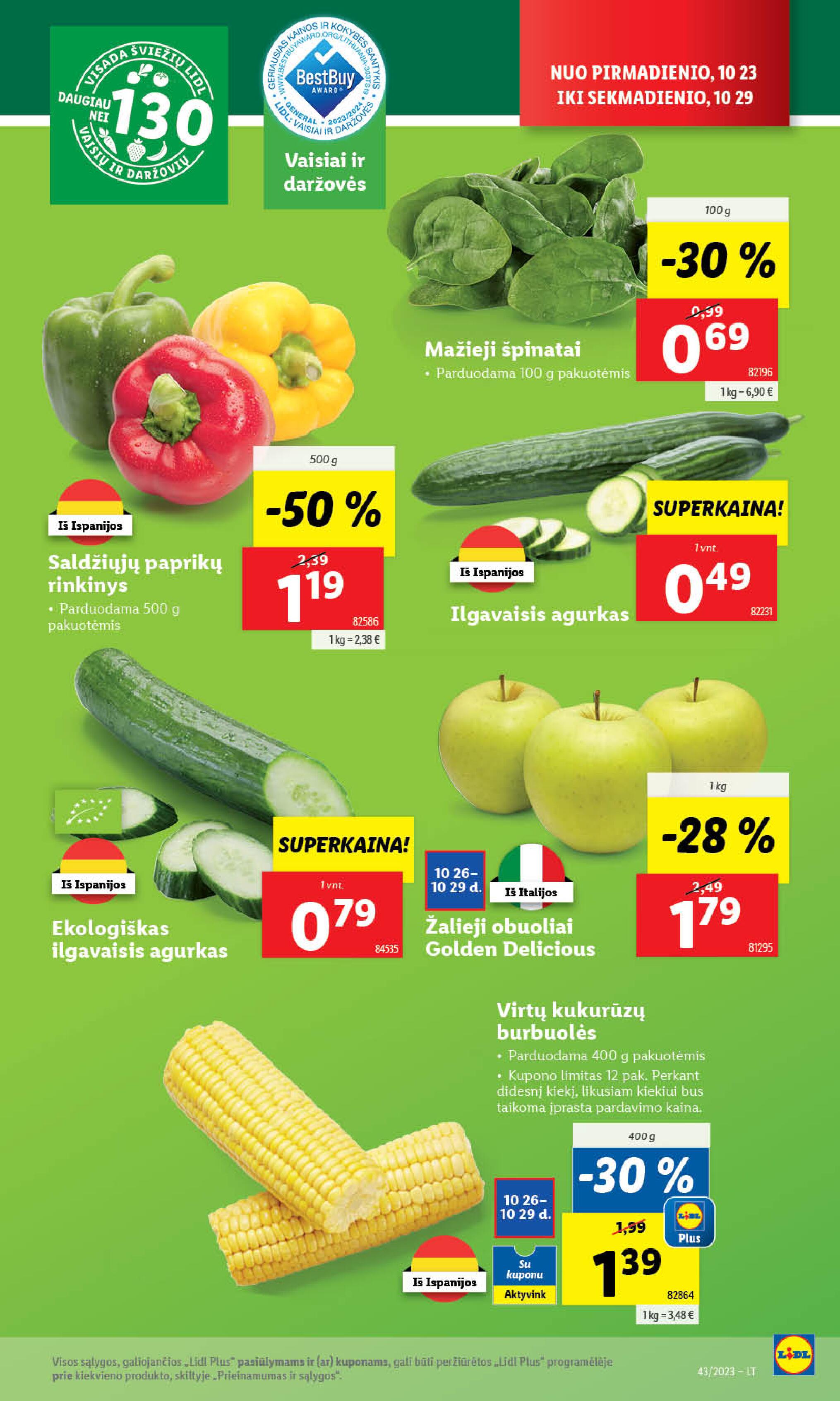 Naujausias LIDL kaininis katalogas 2023.10.23 - 2023.10.29