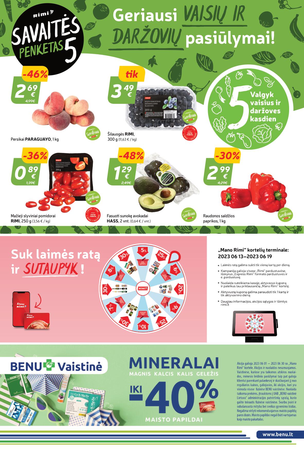 Naujausias RIMI kaininis katalogas 2023.06.13 - 2023.06.19