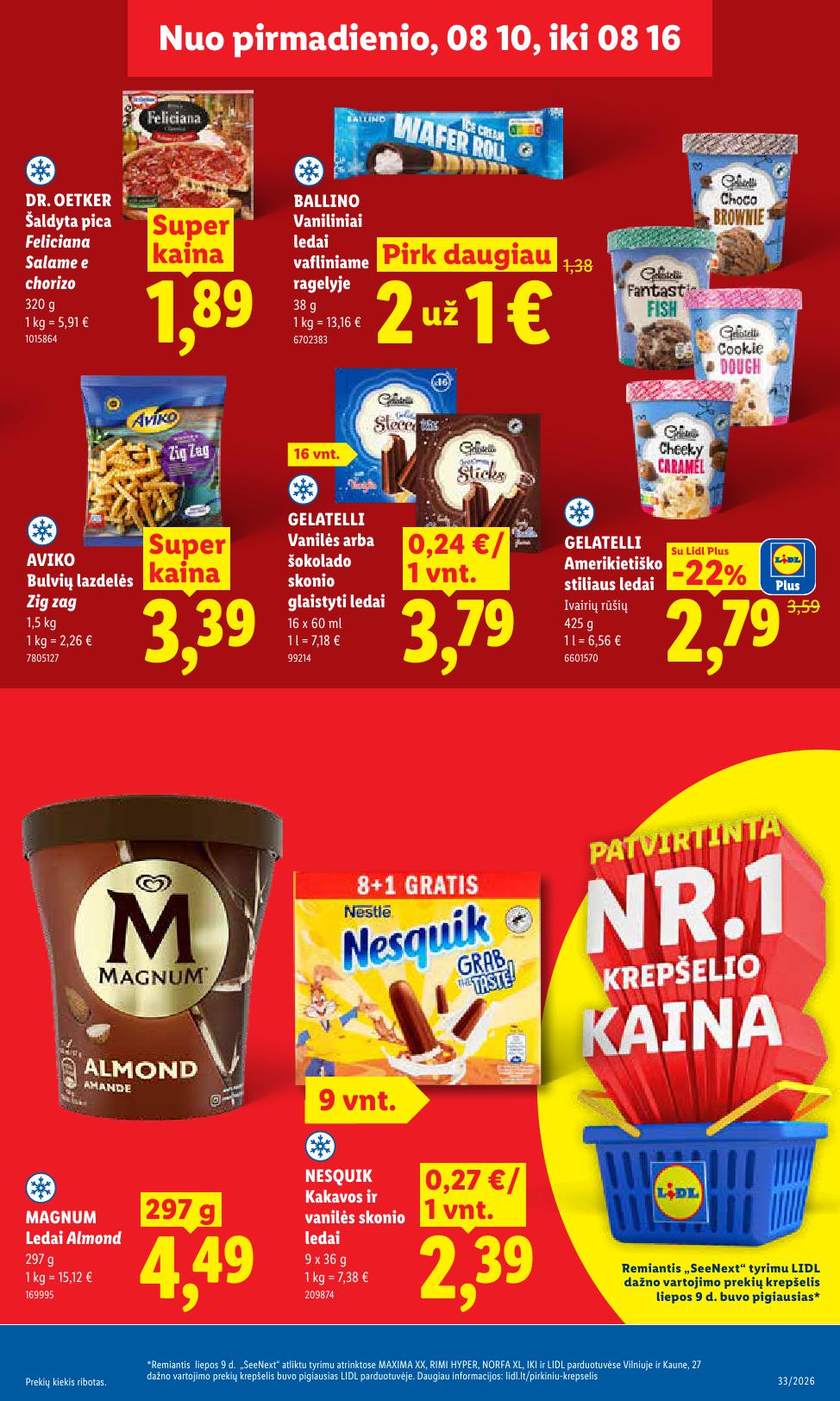 Naujausias LIDL kaininis katalogas 2026.08.10 - 2026.08.16