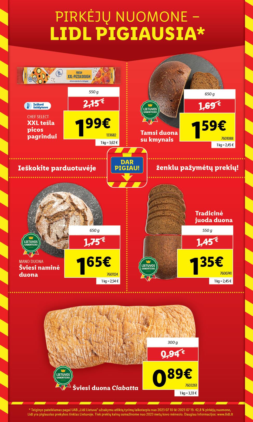 LIDL katalogas "MAŽINAM KAINAS!"