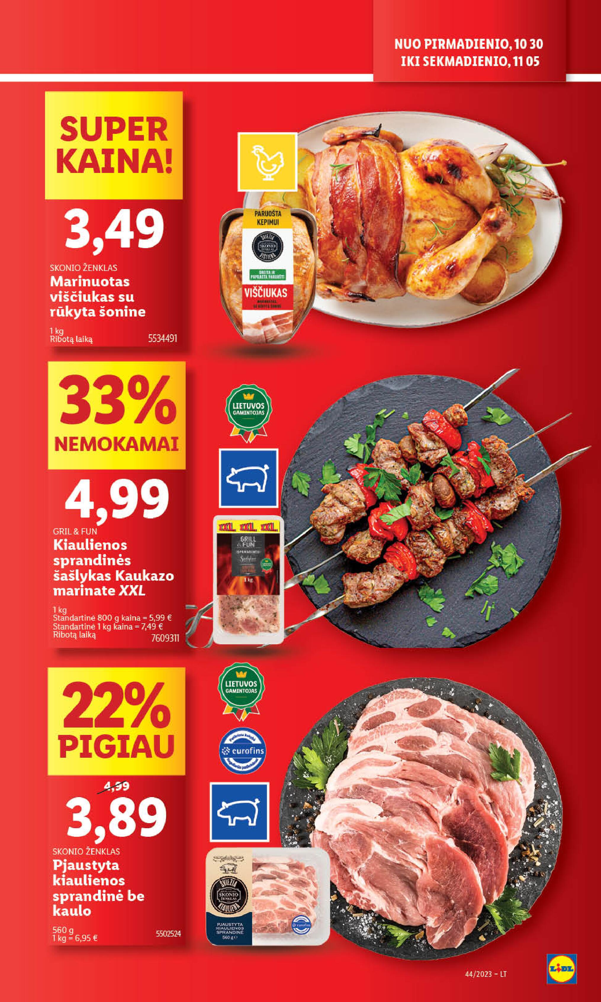 Naujausias LIDL kaininis katalogas 2023.10.30 - 2023.11.05