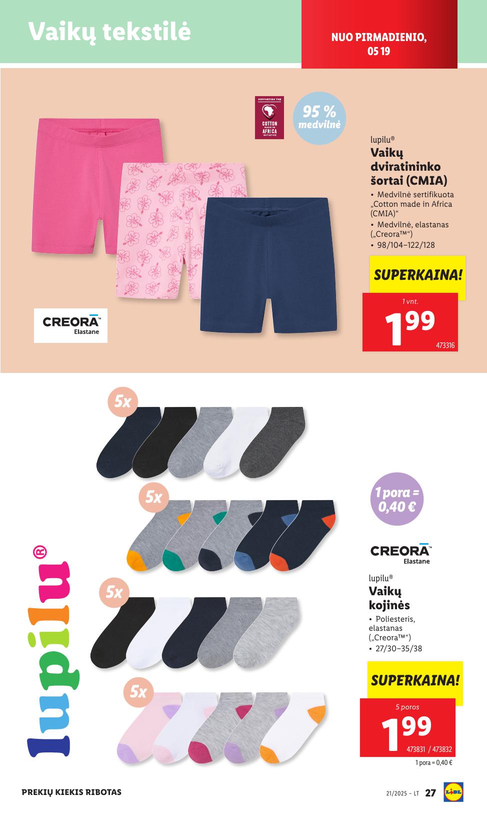 LIDL ne maisto prekių leidinys 2025.05.19 - 2025.05.25