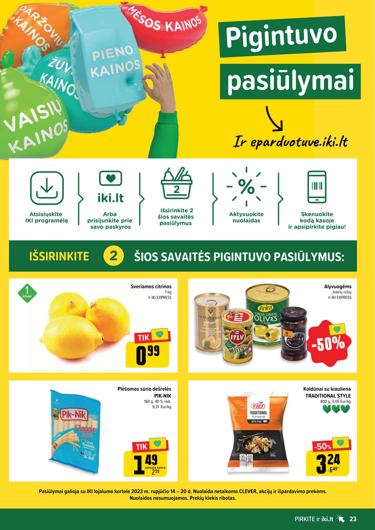 Naujausias IKI kaininis katalogas 2023.08.14 - 2023.08.20