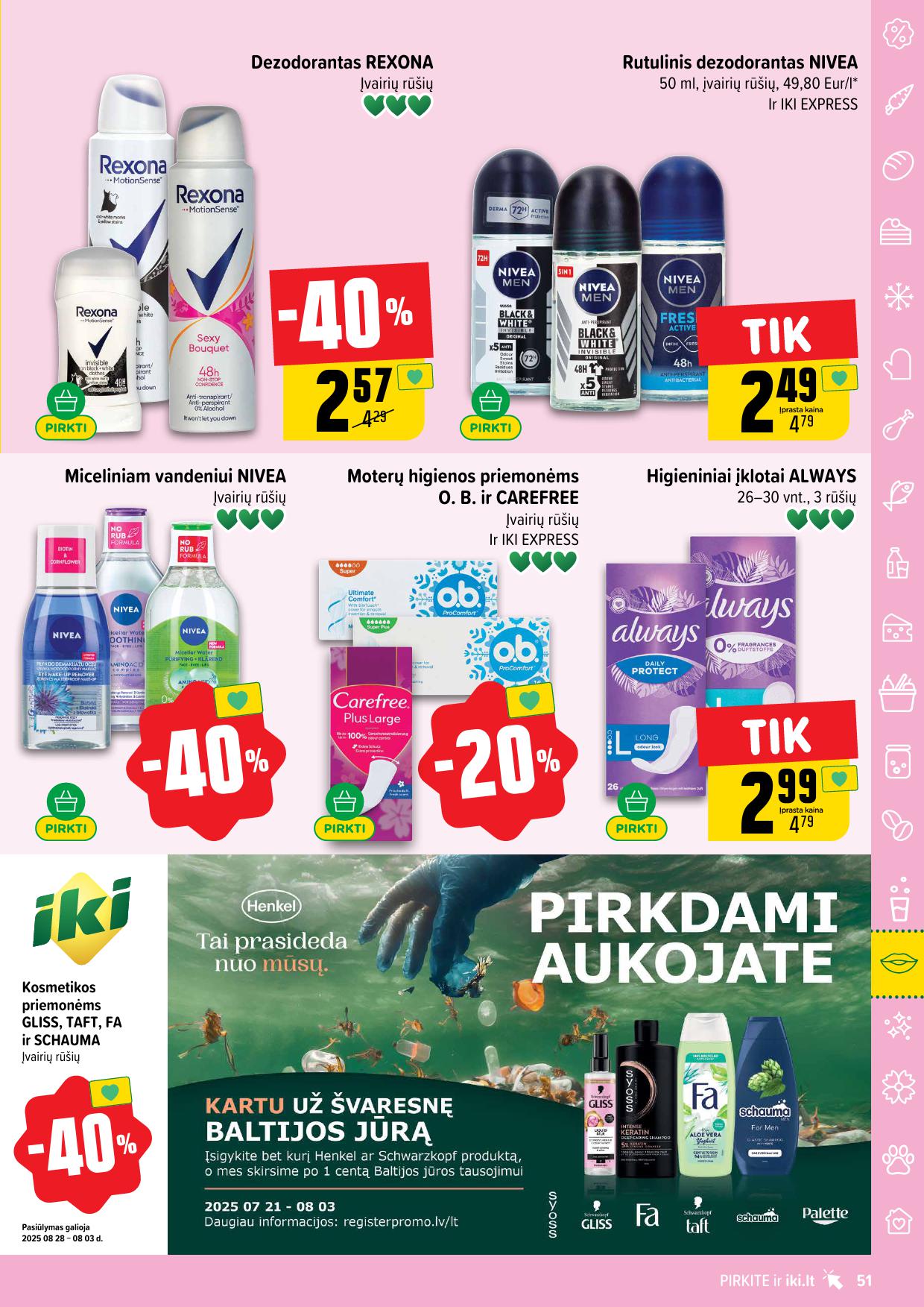 IKI SAVAITĖLĖ akcijų ir nuolaidų leidinys Nr.31 2025.07.28 - 2025.08.03