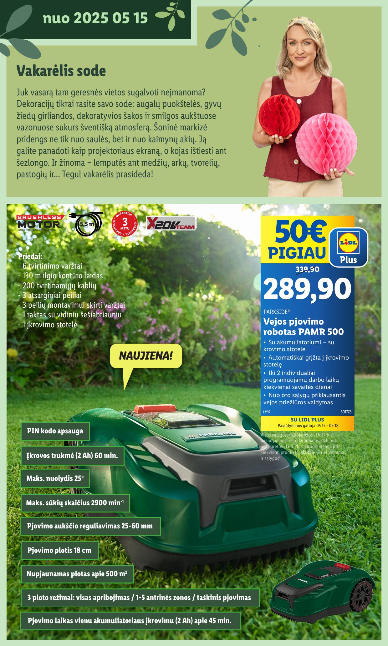 LIDL katalogas "Švenčiame sodą" galioja nuo 2025.05.12