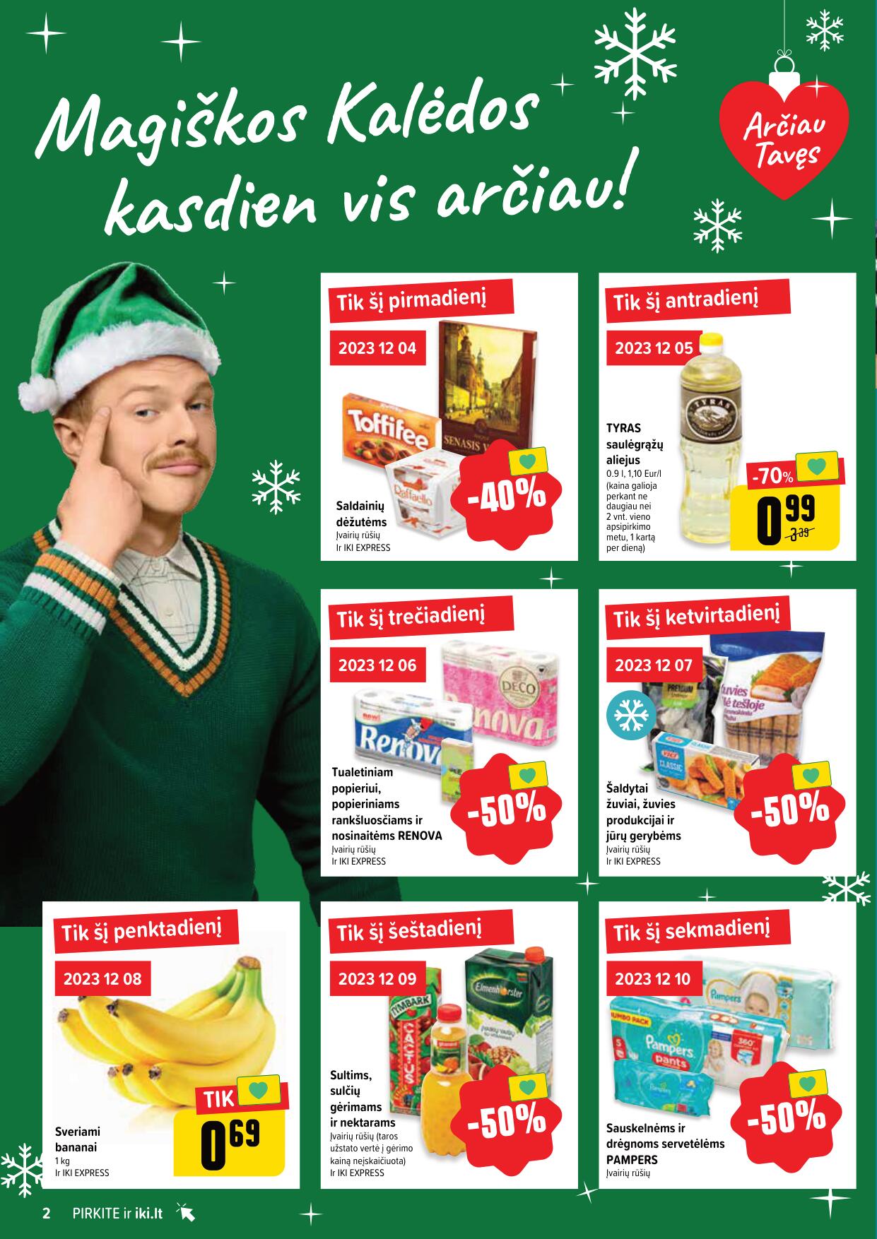 IKI SAVAITĖLĖ akcijų ir nuolaidų leidinys Nr.49 2023.12.04 - 2023.12.10