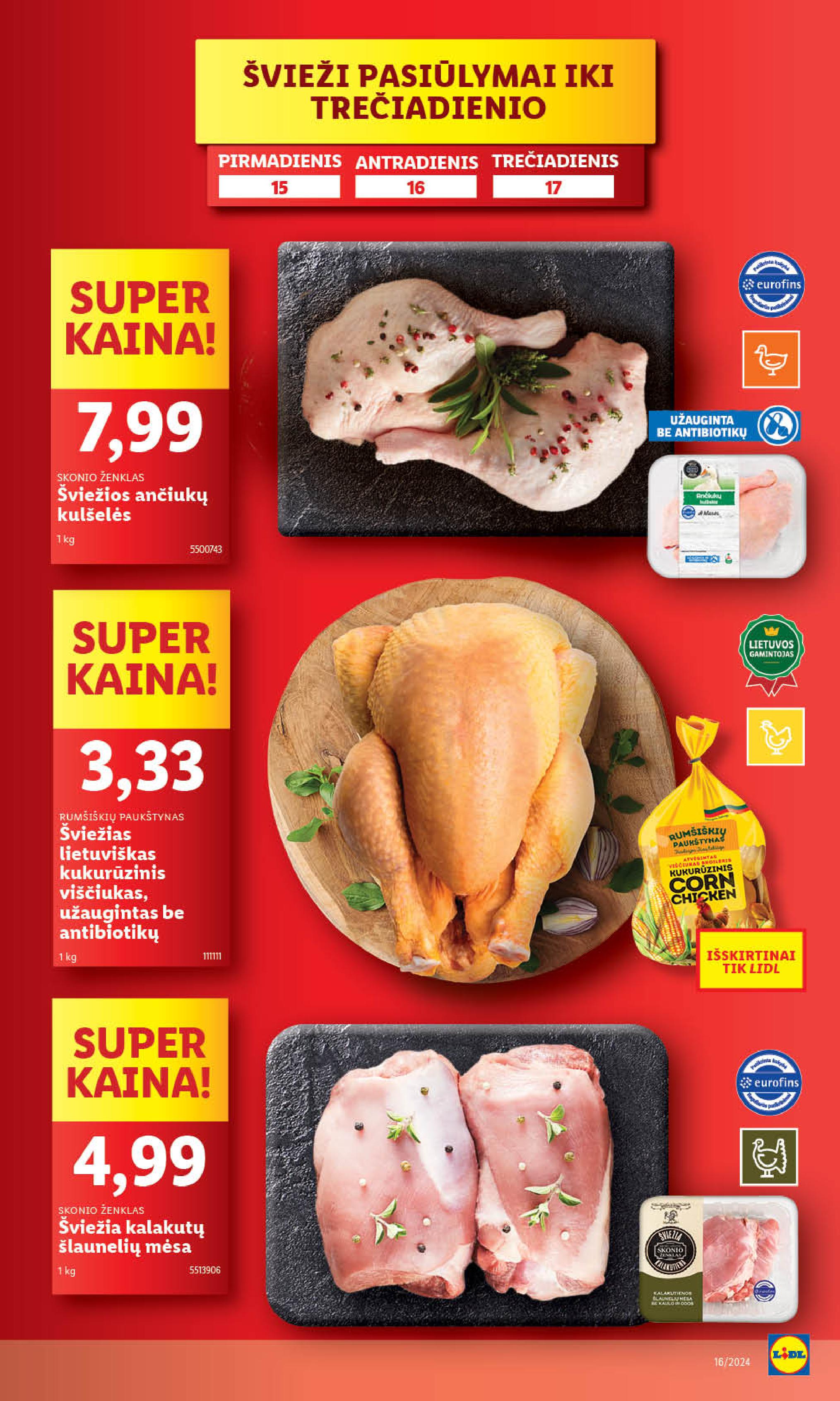 Naujausias LIDL kaininis katalogas 2024.04.15 - 2024.04.21
