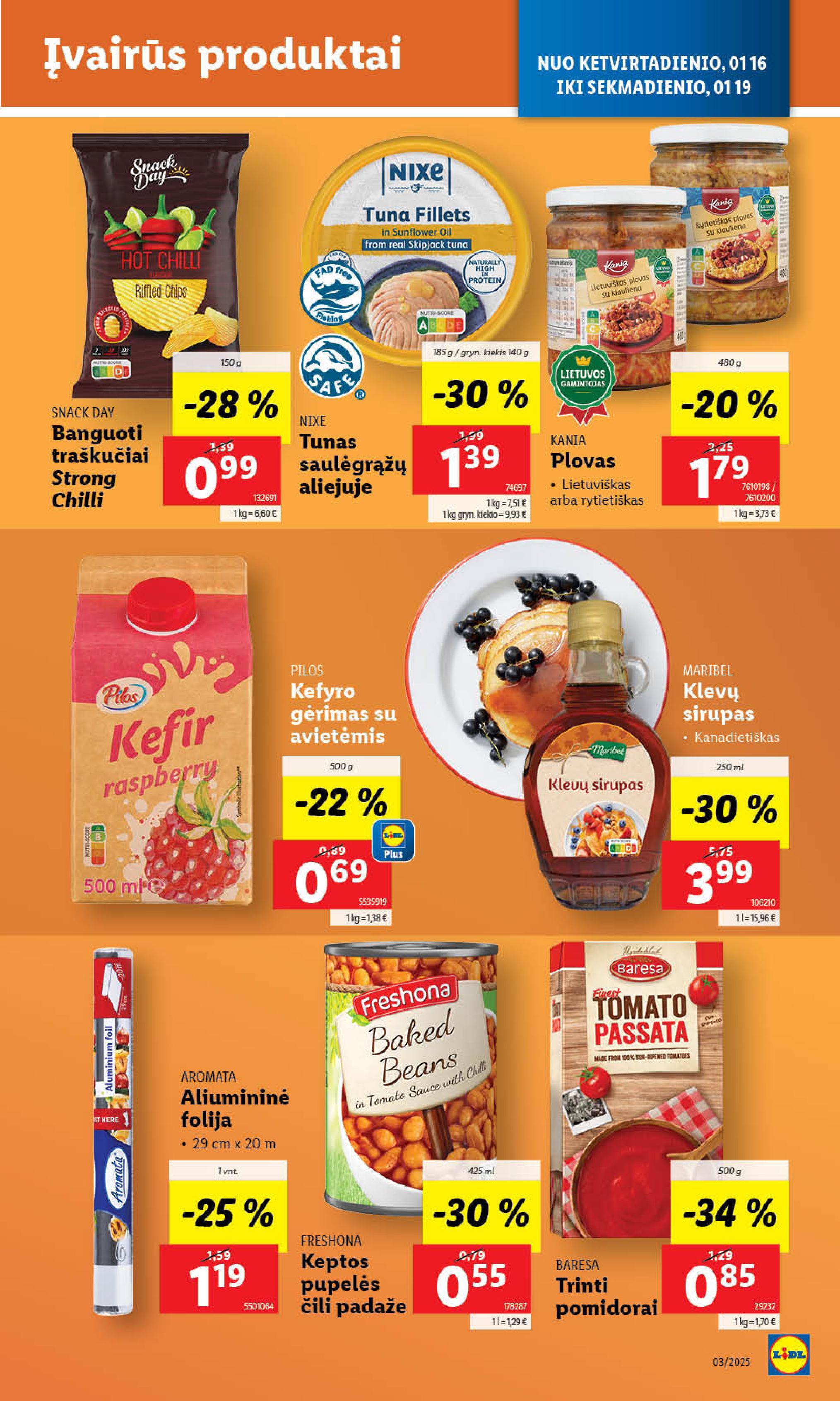 Naujausias LIDL kaininis katalogas 2025.01.13 - 2025.01.19