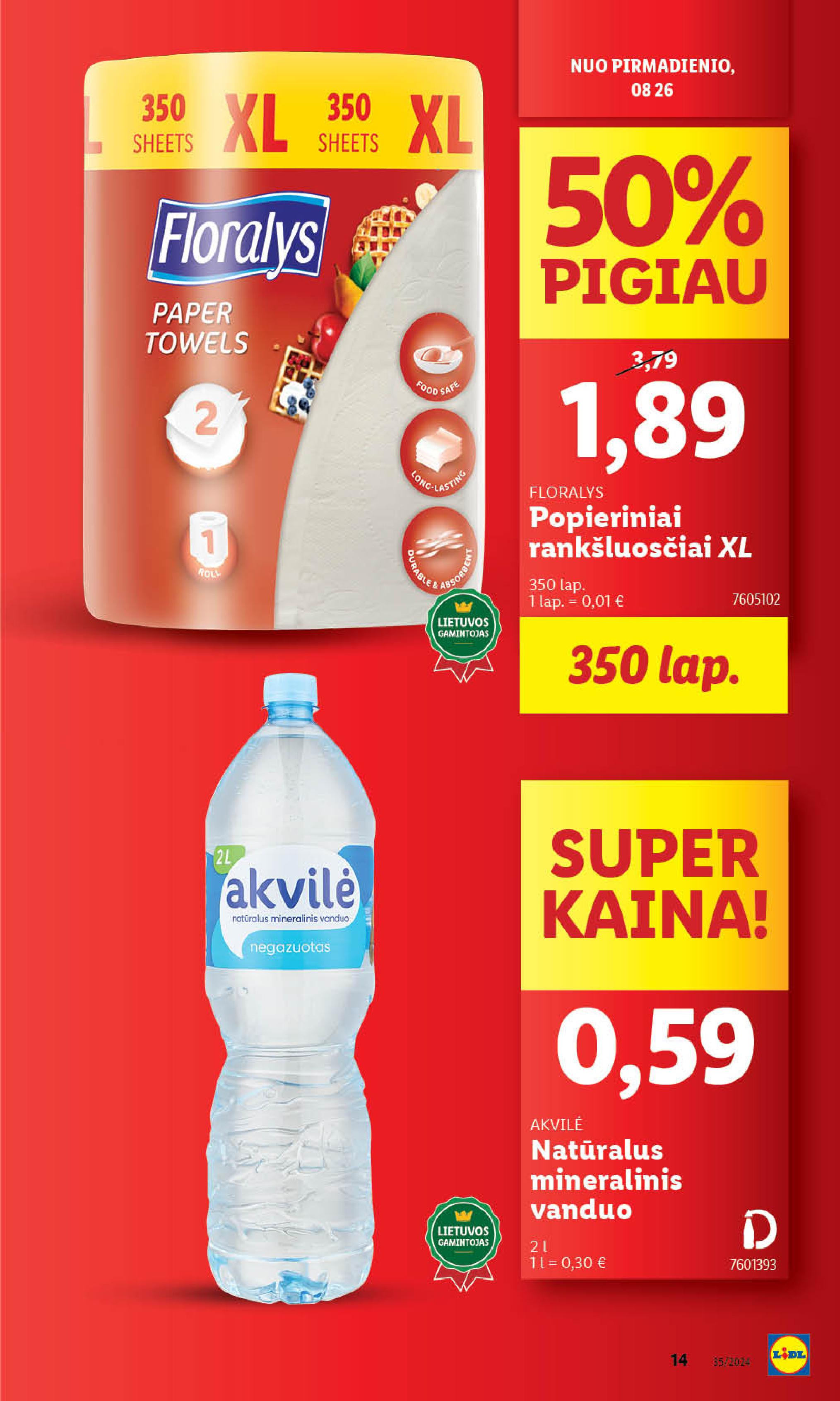 Naujausias LIDL kaininis katalogas 2024.08.26 - 2024.09.01