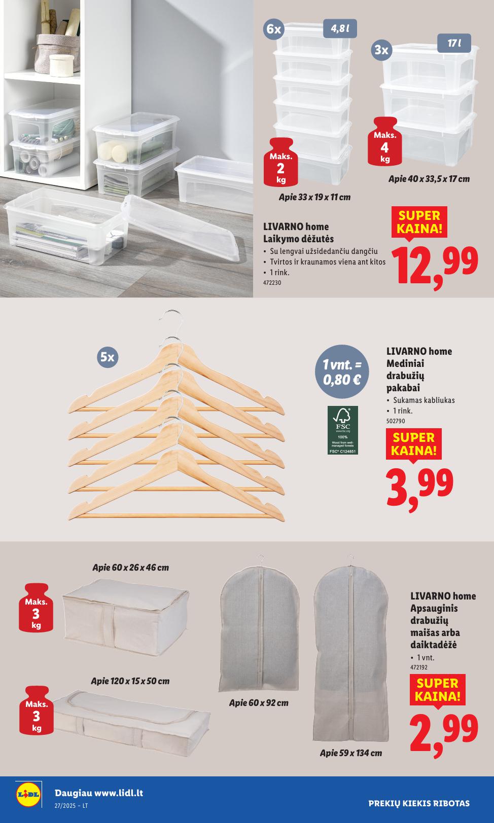 LIDL ne maisto prekių leidinys 2025.06.30 - 2025.07.06