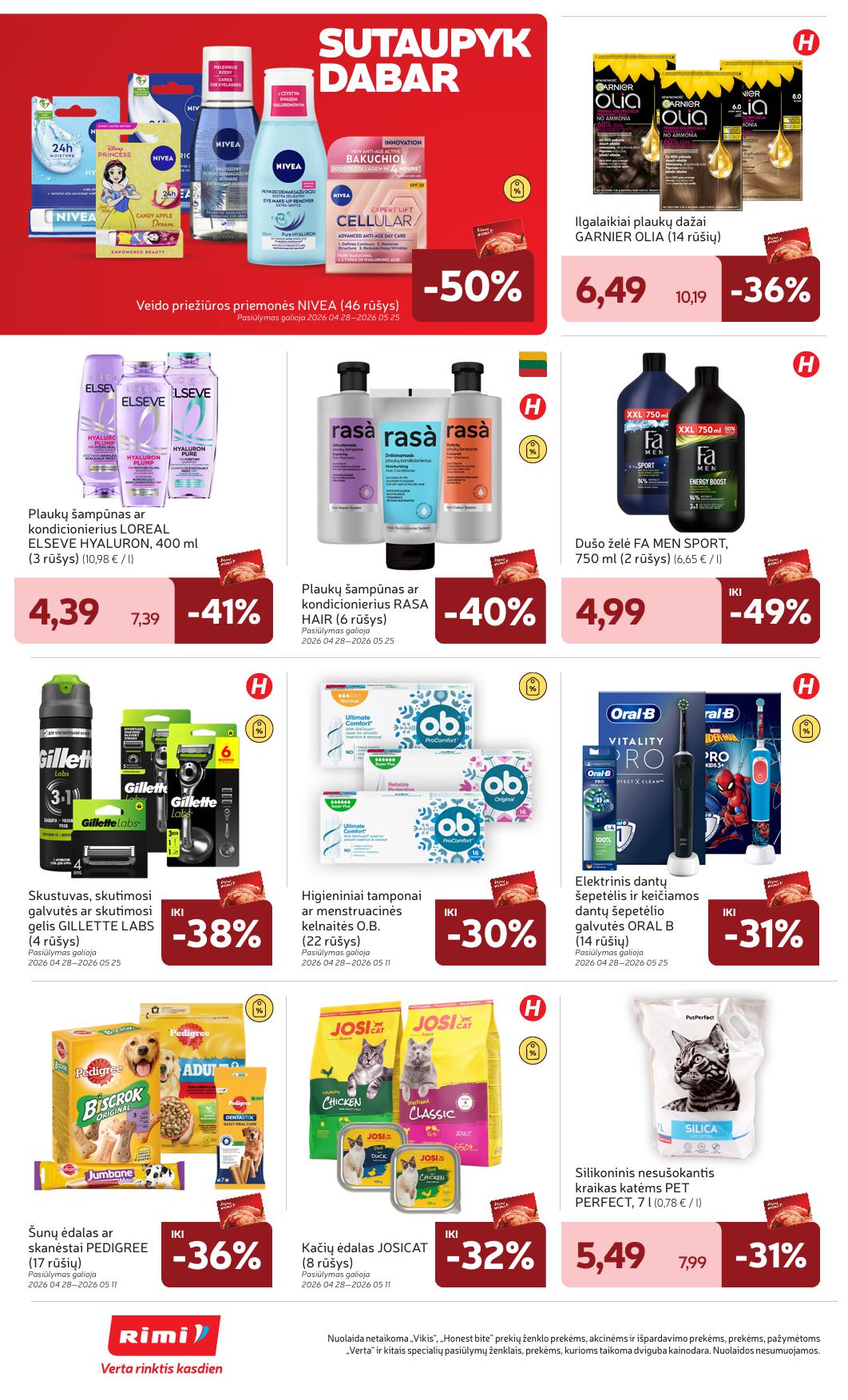 Naujausias RIMI kaininis katalogas 2026.04.28 - 2026.05.04
