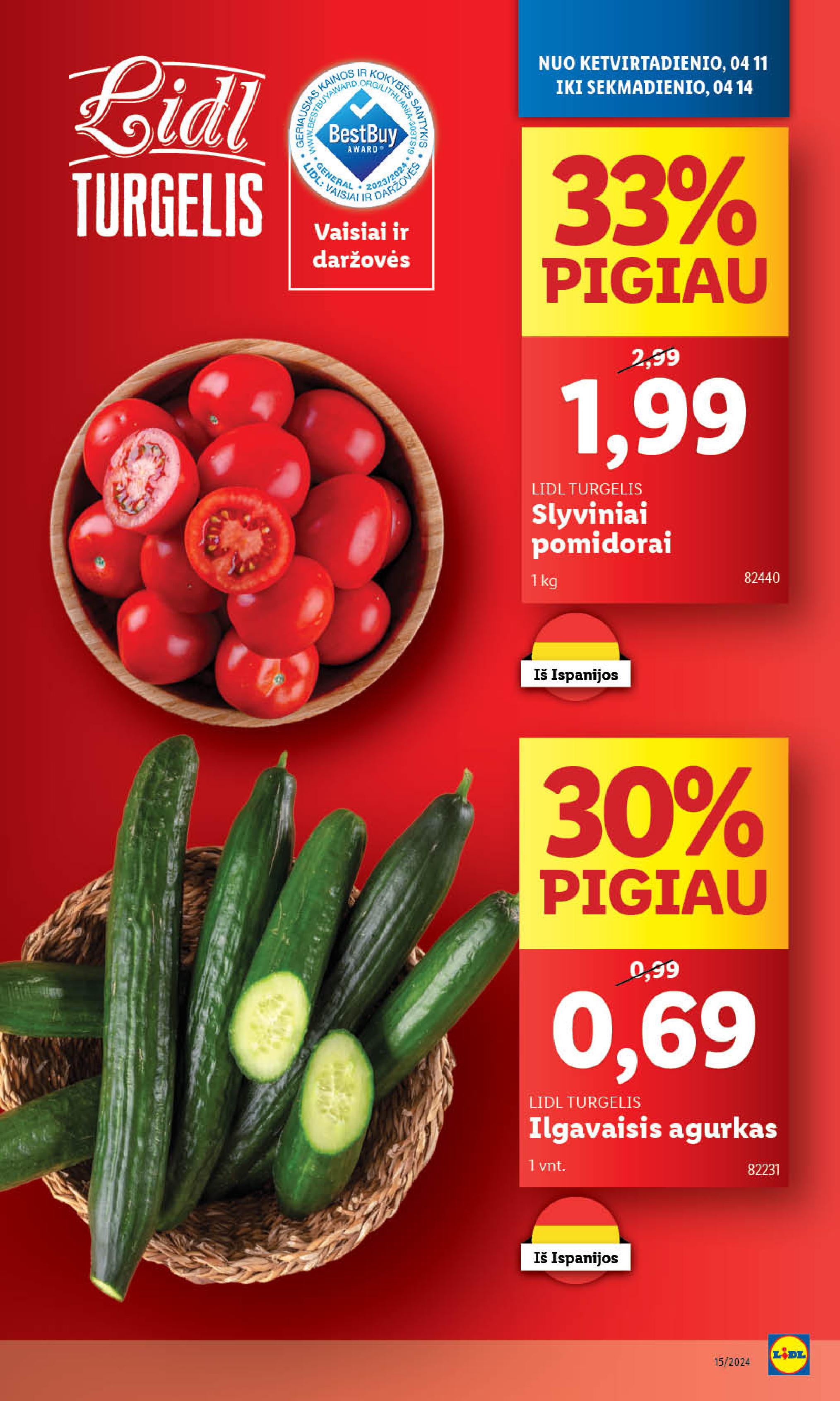 Naujausias LIDL kaininis katalogas 2024.04.08 - 2024.04.14