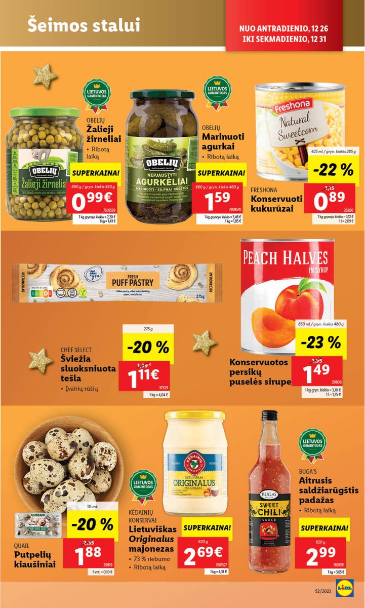 Naujausias LIDL kaininis katalogas 2023.12.26 - 2023.12.31