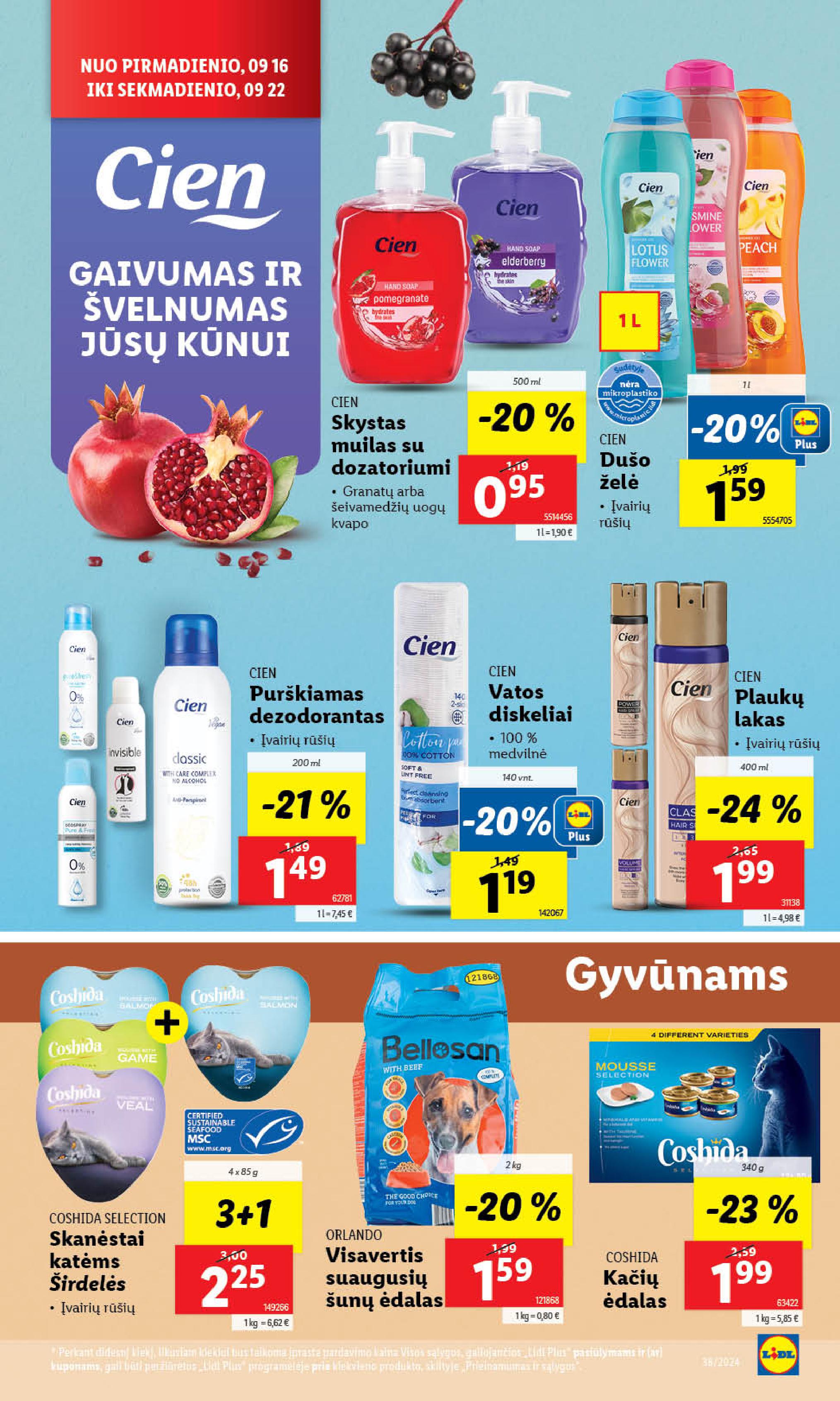 Naujausias LIDL kaininis katalogas 2024.09.16 - 2024.09.22