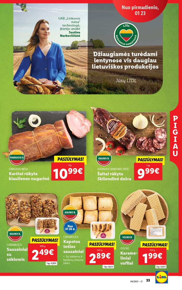 Naujausias LIDL kaininis katalogas 2023.01.23 - 2023.01.29