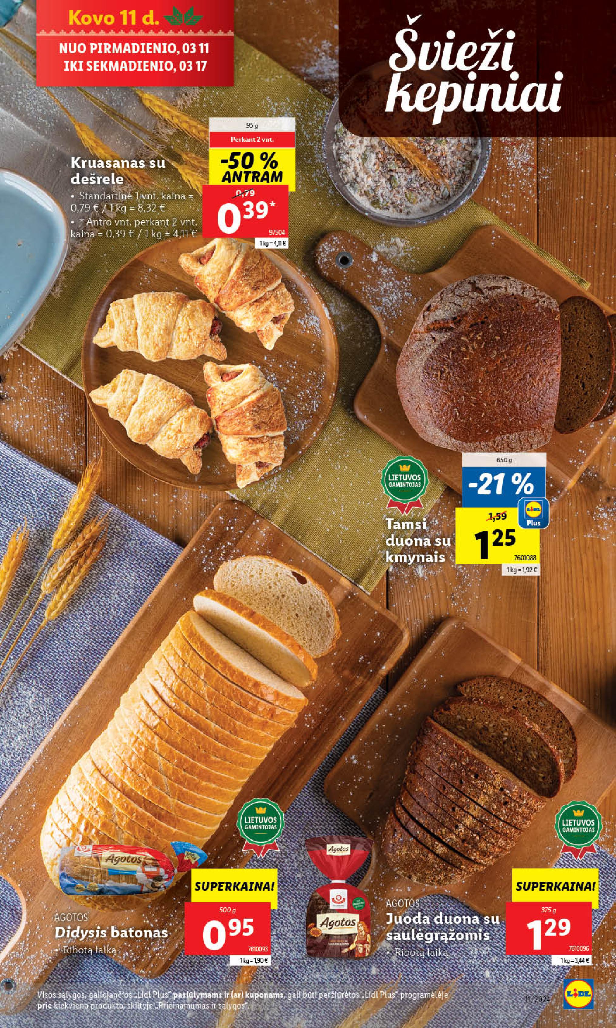 Naujausias LIDL kaininis katalogas 2024.03.11 - 2024.03.17