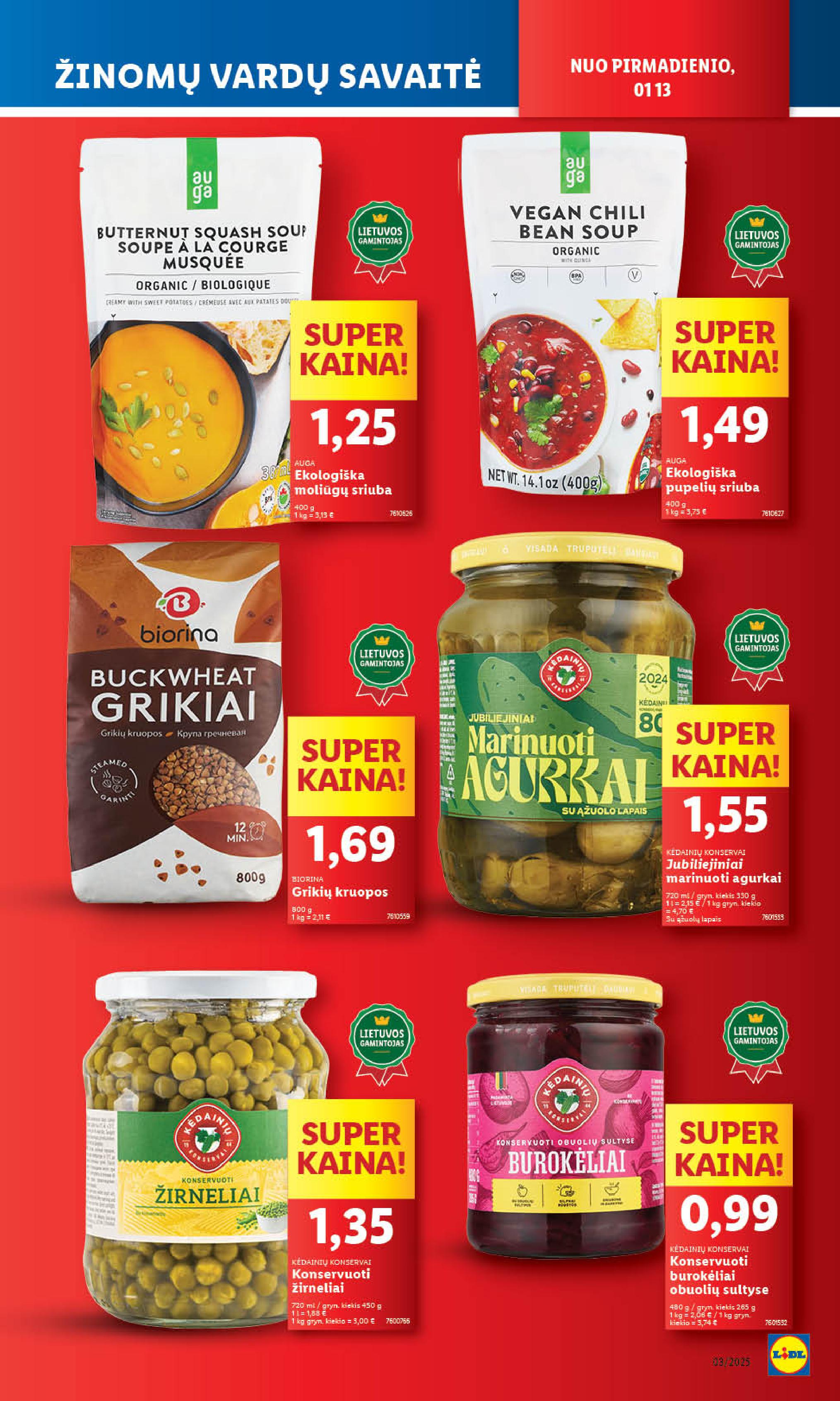 Naujausias LIDL kaininis katalogas 2025.01.13 - 2025.01.19