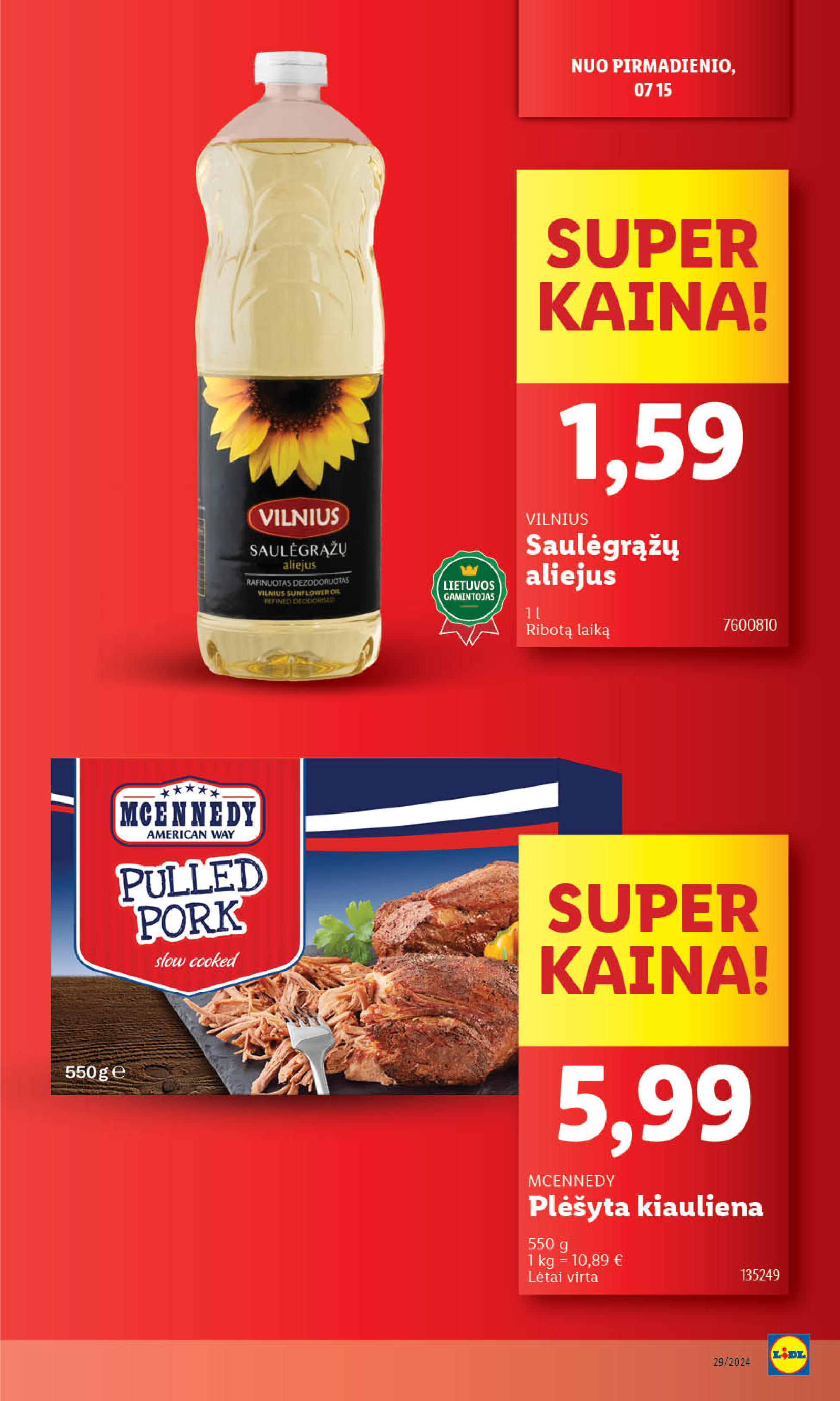 Naujausias LIDL kaininis katalogas 2024.07.15 - 2024.07.21