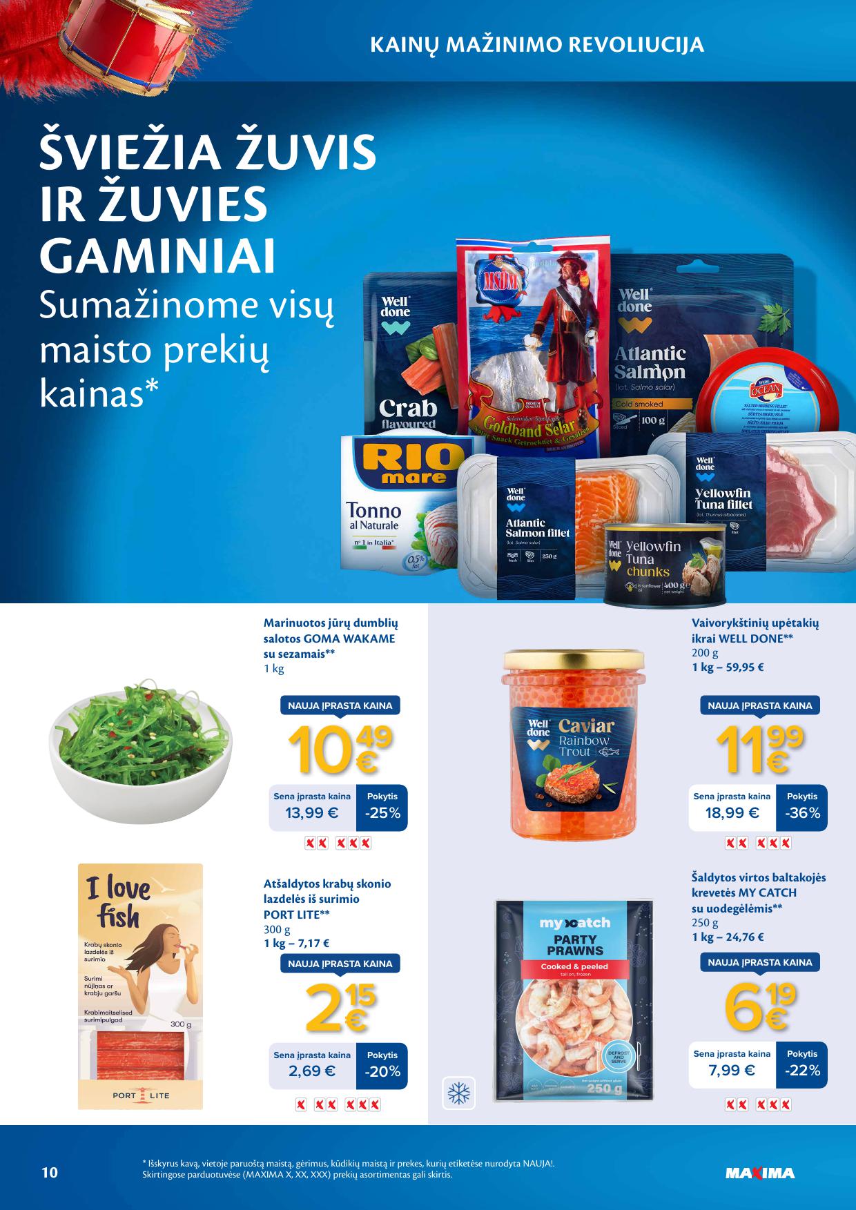 MAXIMA nuolaidų leidinys "Kainų mažinimo revoliucija" 2026.03.03 - 2026.03.09