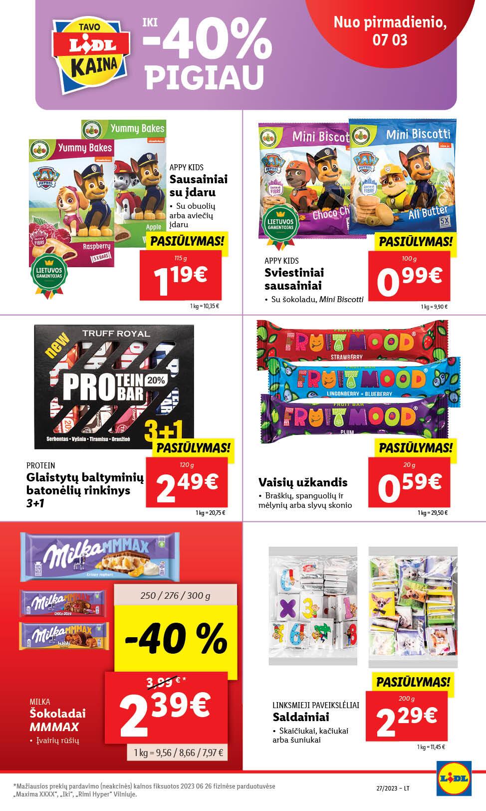 Naujausias LIDL kaininis katalogas 2023.07.03 - 2023.07.09