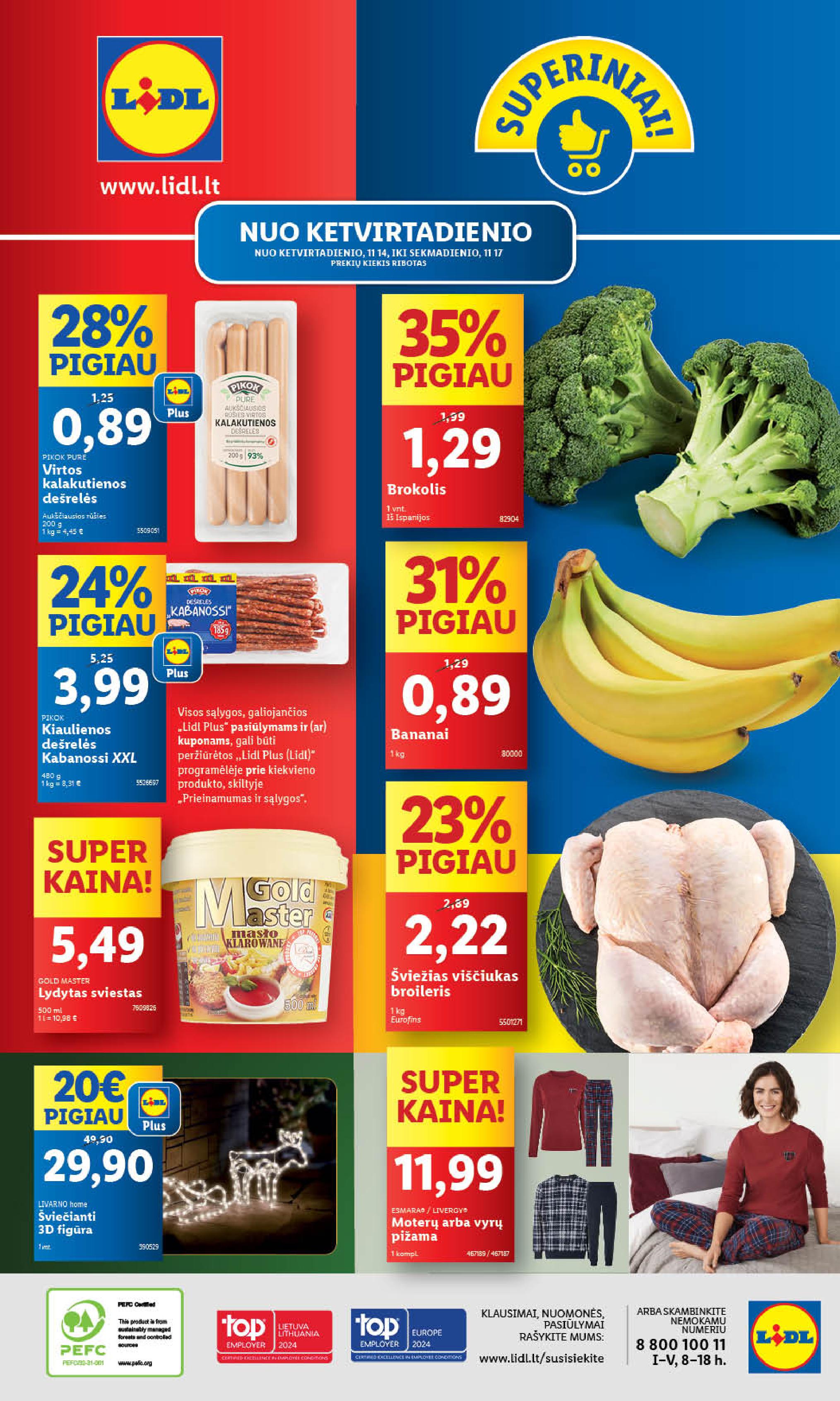 Naujausias LIDL kaininis katalogas 2024.11.11 - 2024.11.17