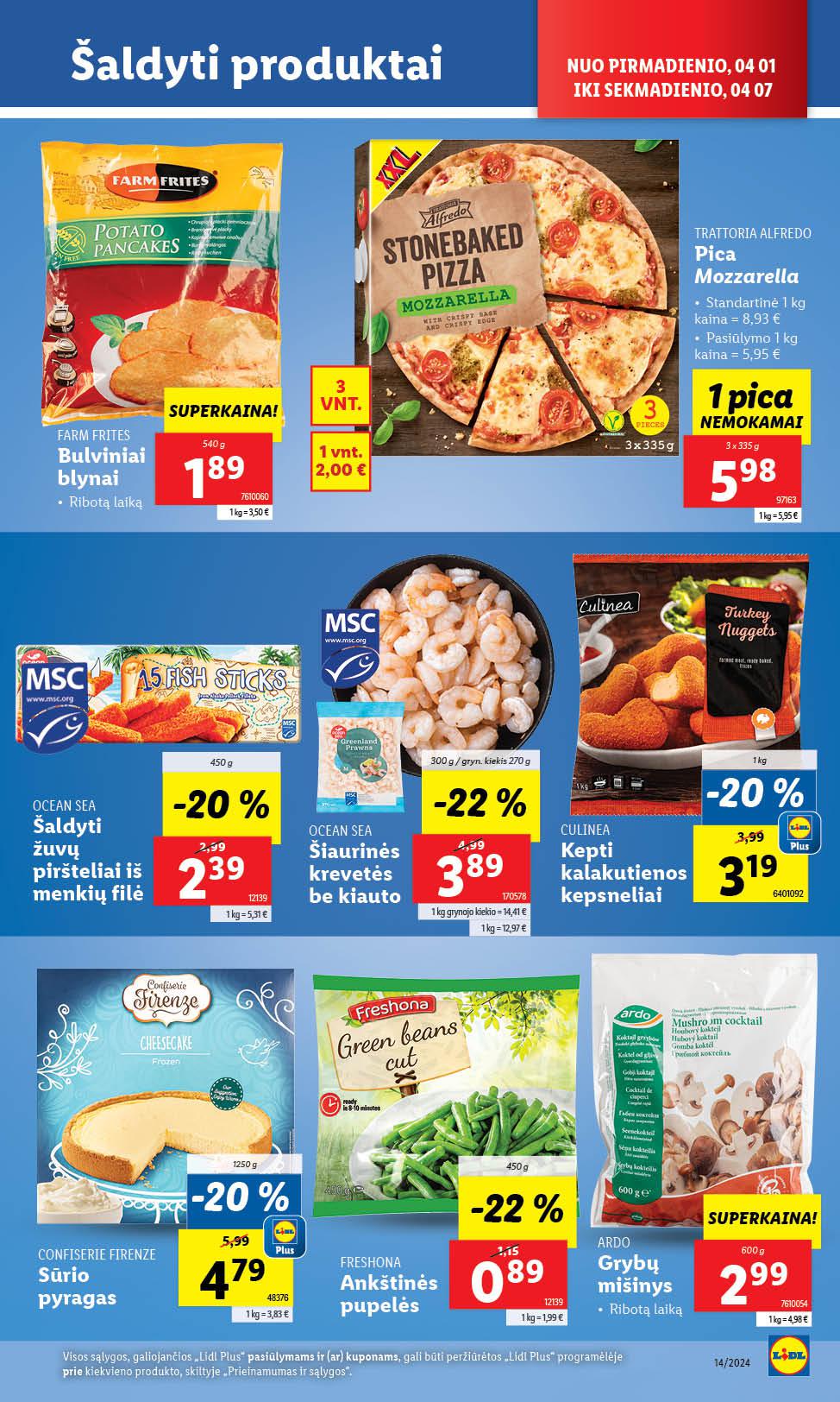 Naujausias LIDL kaininis katalogas 2024.04.01 - 2024.04.07