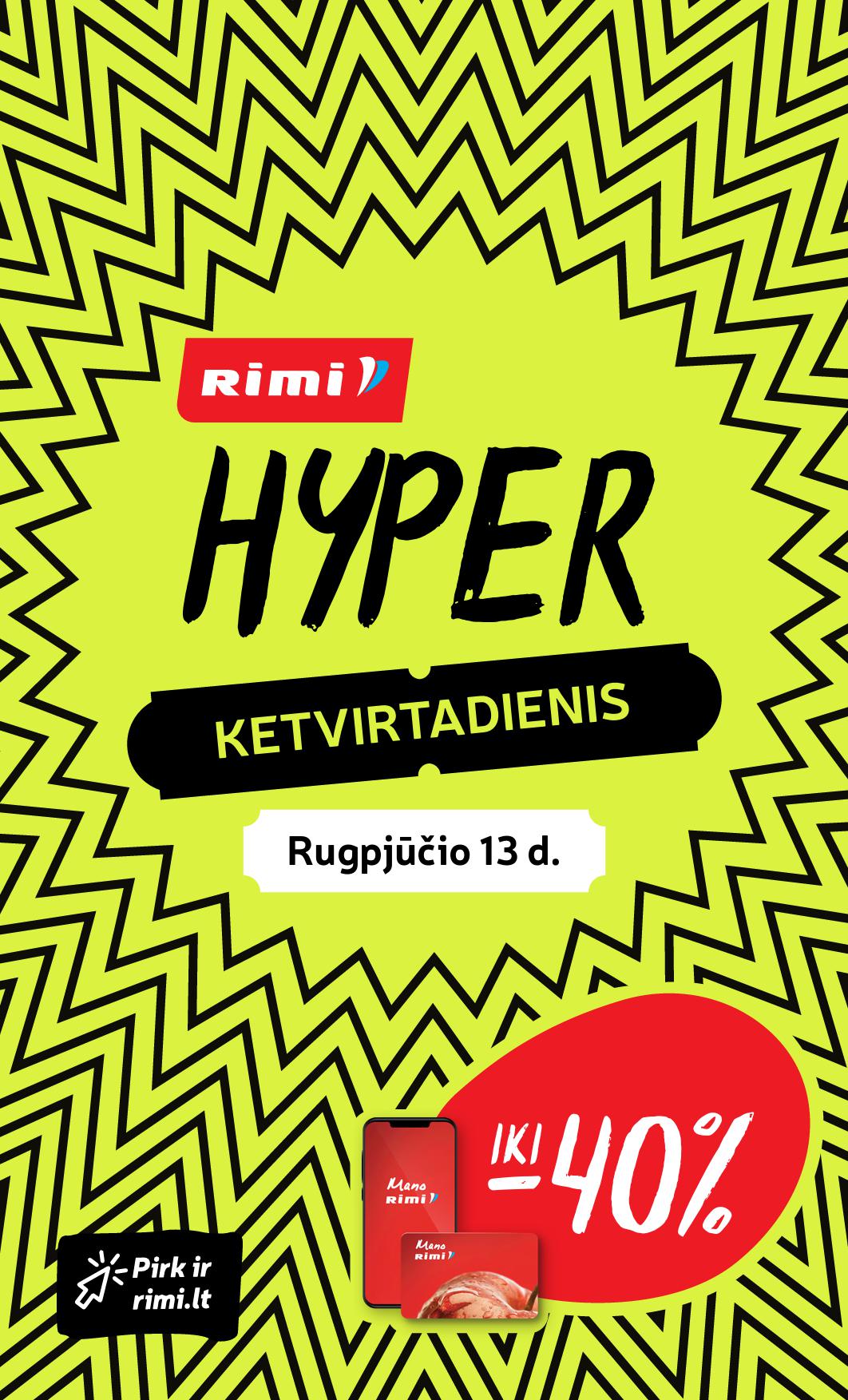 Naujausias RIMI kaininis katalogas 2026.08.11 - 2026.08.17